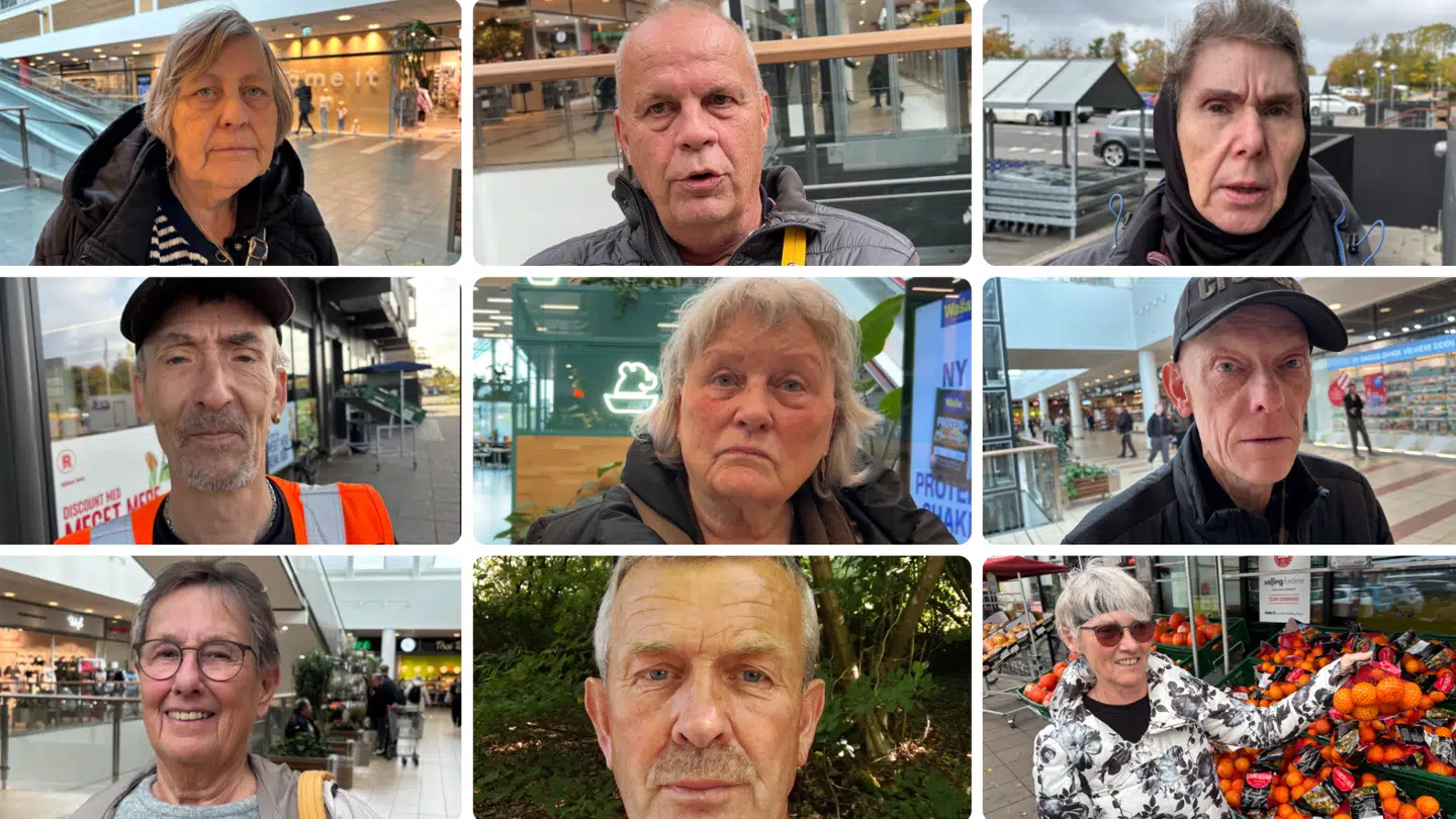 På billedet ses Ingrid Schmidt, Lars Stampe, Susan Kjær, Niels Hansen, Elin Ellebye, Mikael Arndt Hansen, Else Marie Jakobsen, Ulla Vienverg, Palle Jørgensen og Aase Nielsen. De har alle tidligere stemt på Socialdemokratiet, og de nævner alle manglende nedsættelse af moms som en primær årsag til, at de enten vil fravælge en stemme til S ved næste valg eller overvejer det.