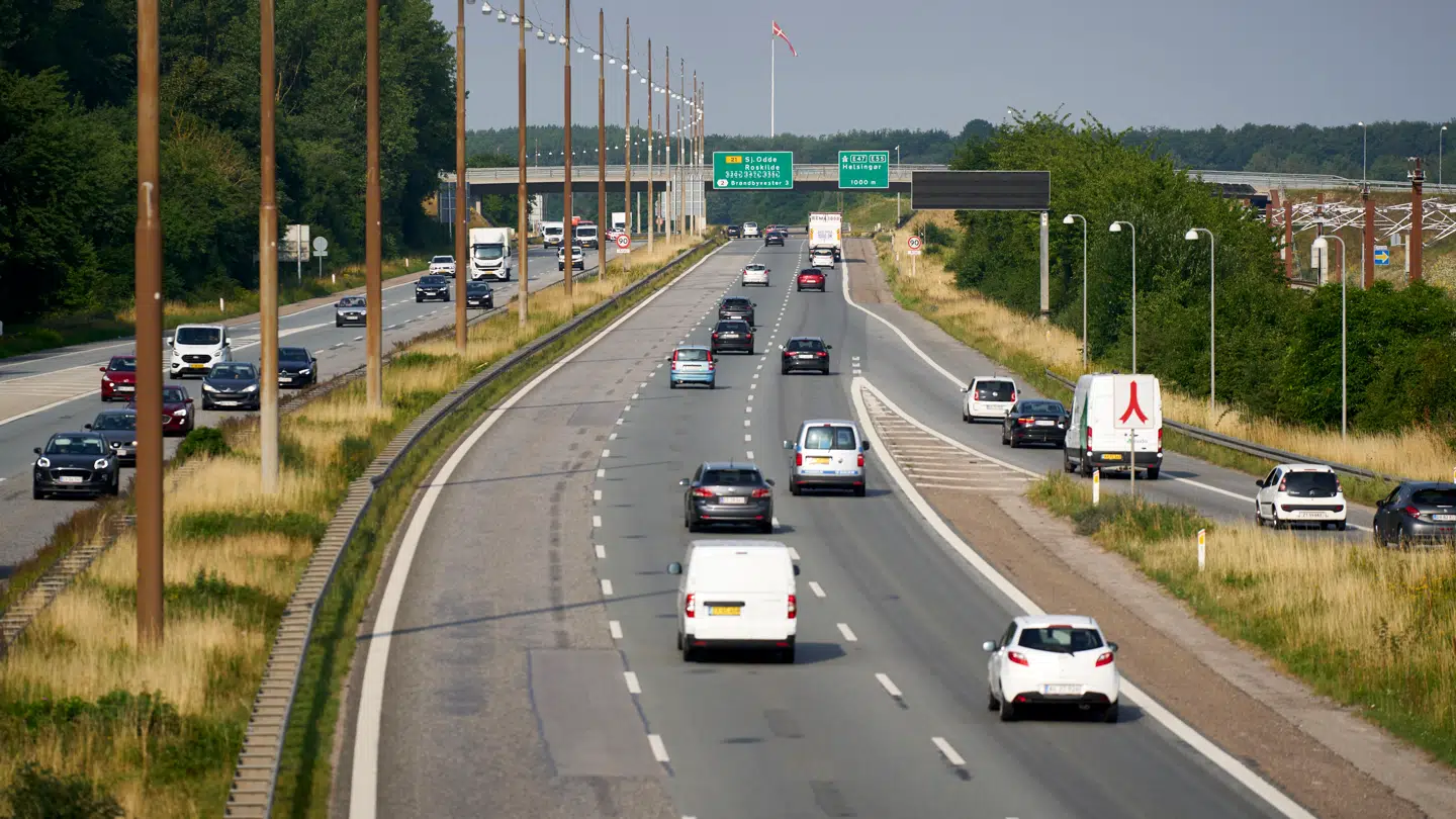 Arkivbillede fra Holbækmotorvejen.