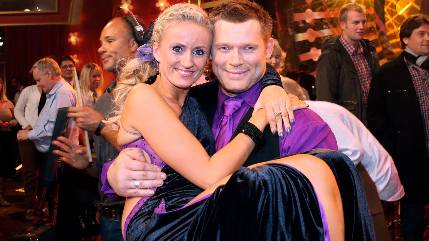 Joachim B. Olsen og Marianne Eihilt efter sejren i 2008.