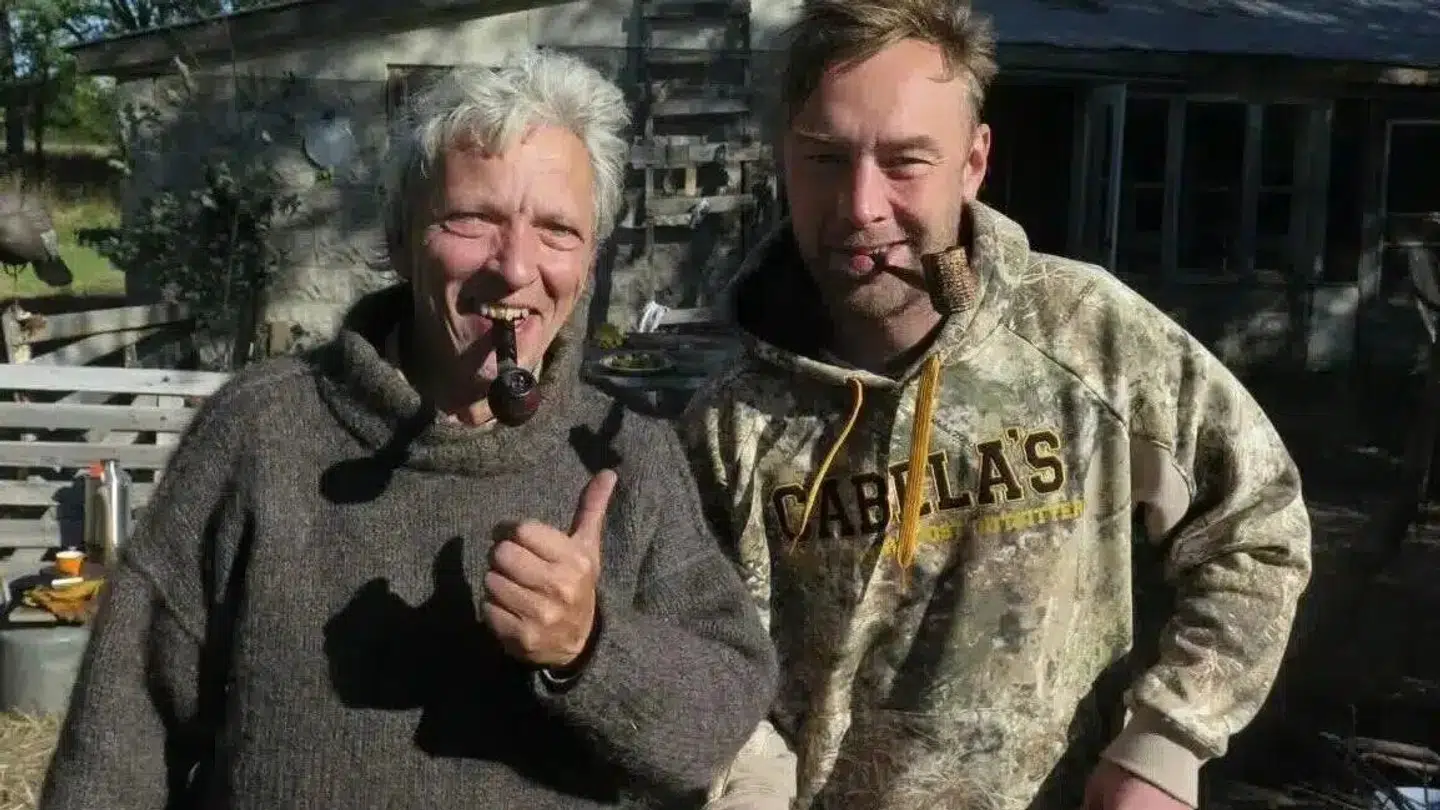 Jørgen Skouboe med sin makker i 'Nak og Æd,' kokken Nikolaj Kirk.