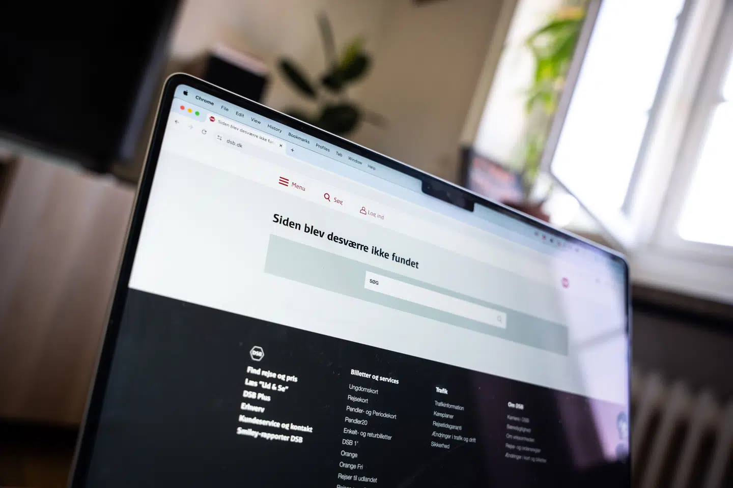 Brugere oplevede onsdag aften problemer med at tilgå både DSB's og Microsofts servere. (Arkivfoto).