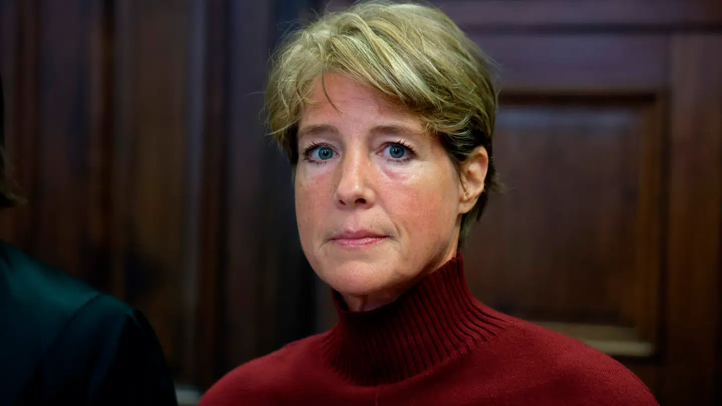 Christina Block fotograferet i retten i Hamborg.