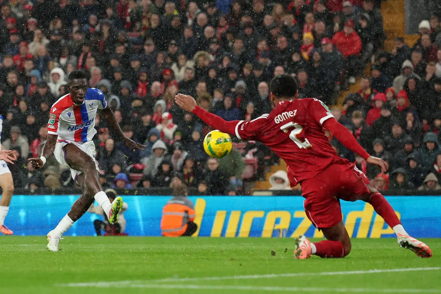 Ismaïla Sarr har med onsdagens træffere scoret fire mål i tre kampe mod Liverpool i denne sæson.