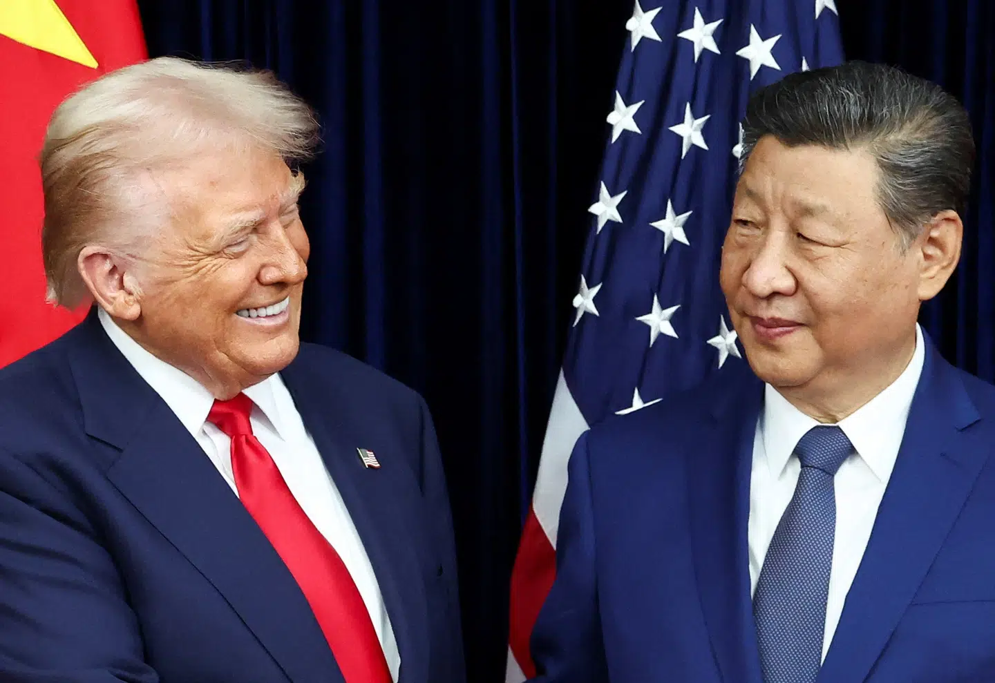 Donald Trump og Xi Jinping mødtes i nat i Sydkorea.