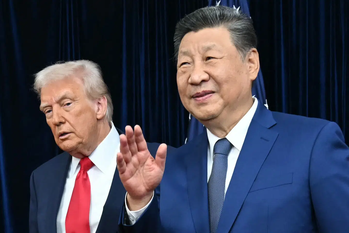 Det er første gang siden 2019, at Donald Trump og Xi Jinping har mødtes.