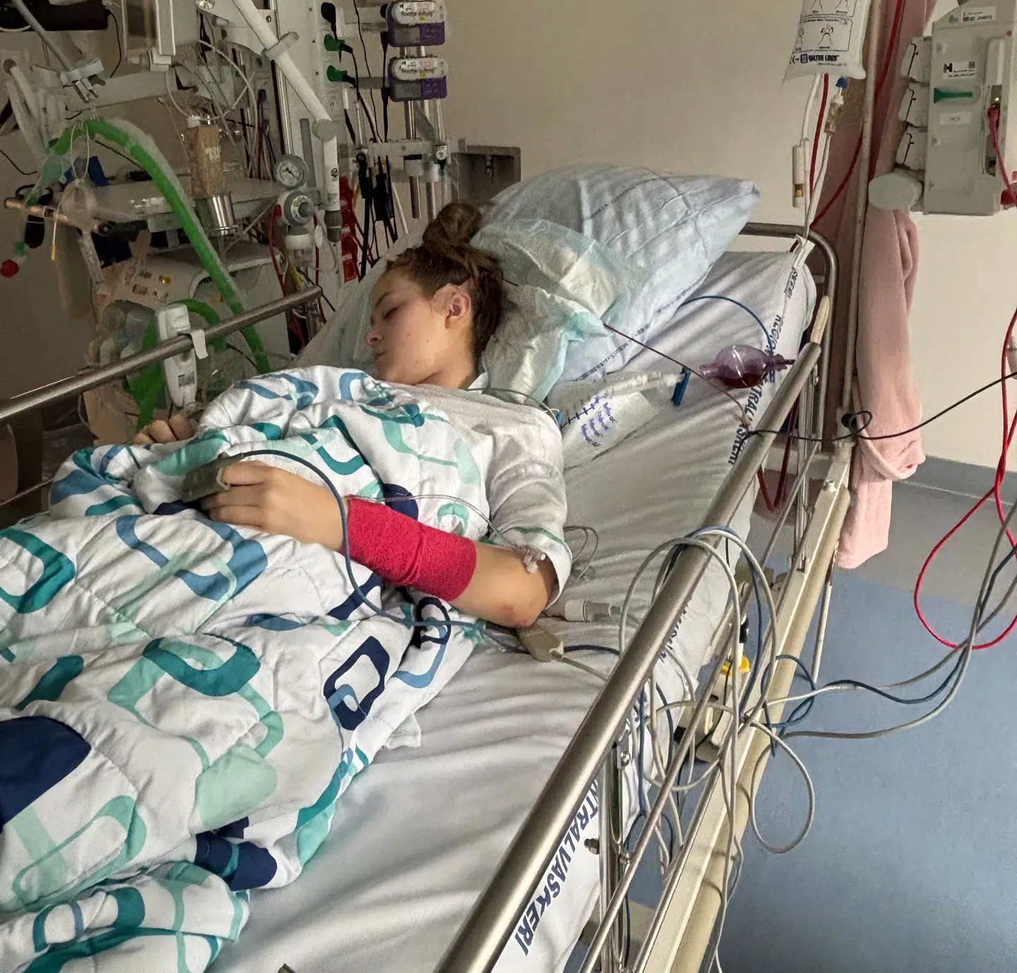 Her ligger 15-årige Ida på Rigshospitalet