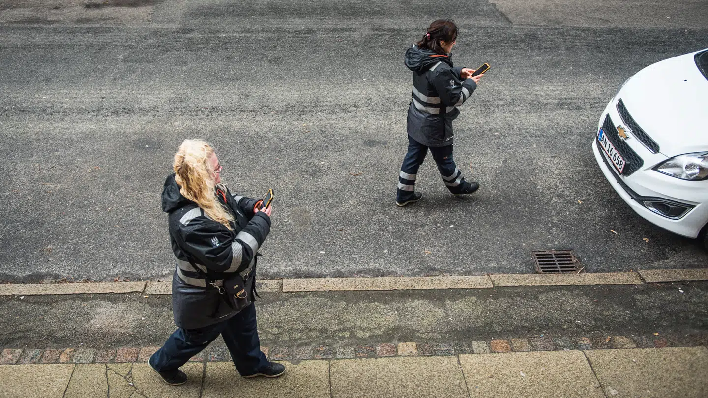 Antallet af fuldtidsansatte parkeringsvagter de sidste fem år steget med 34 procent i Københavns Kommune.