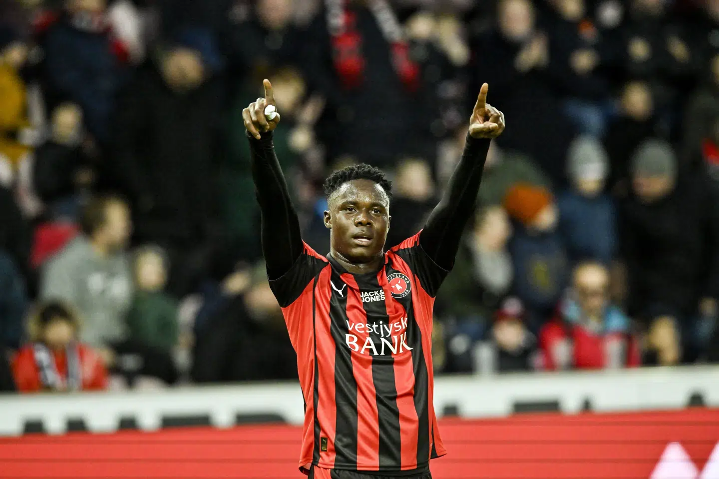 Franculino Dju var blandt de spillere, som var med til at gøre forskellen, da han blev sendt på banen. (Arkivfoto).