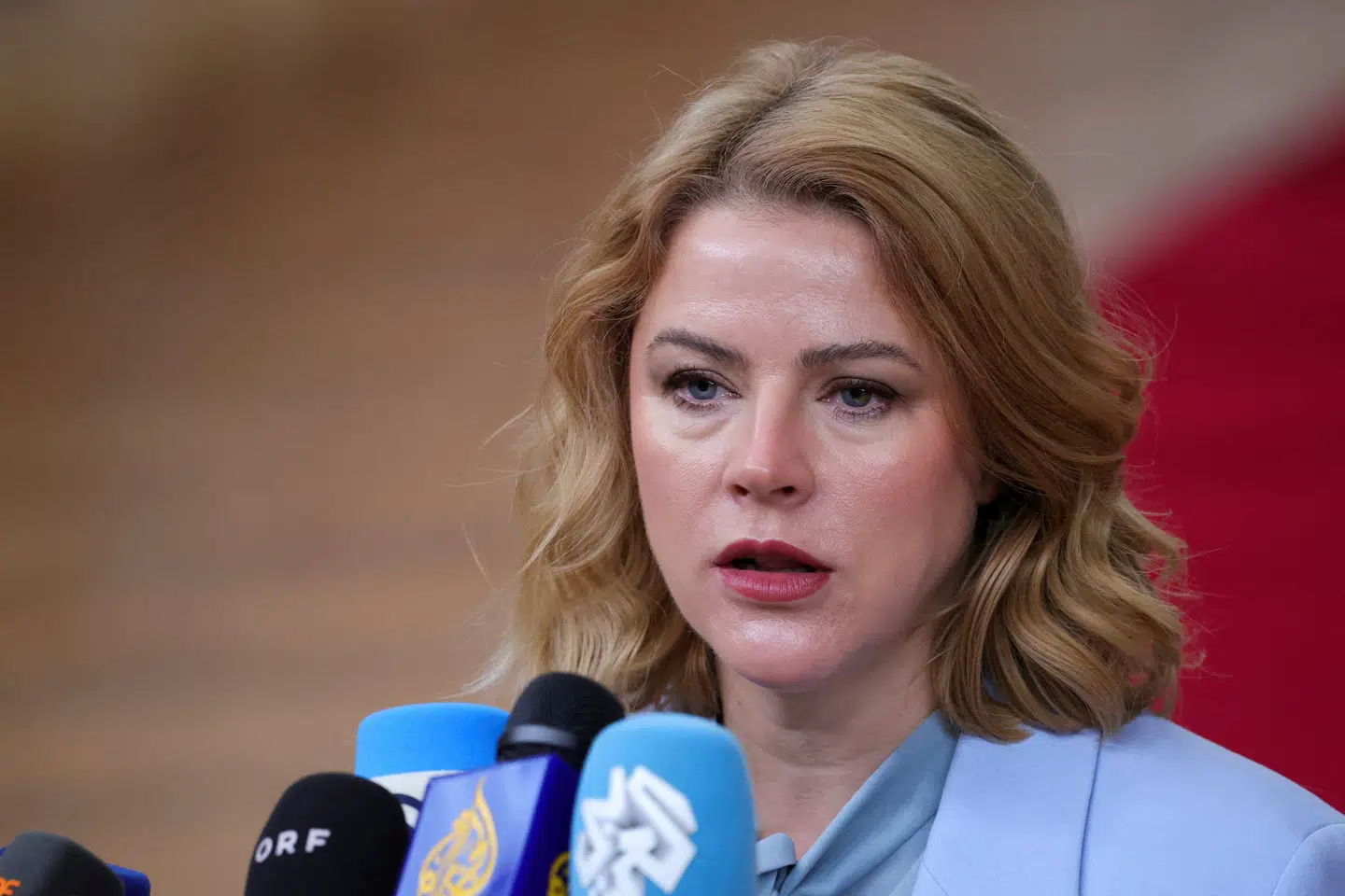 Letlands premierminister, Evika Silina, var imod at forlade konvention om beskyttelse af kvinder. Et flertal i det lettiske parlament har torsdag stemt for, at Letland skal forlade den. (Arkivfoto).