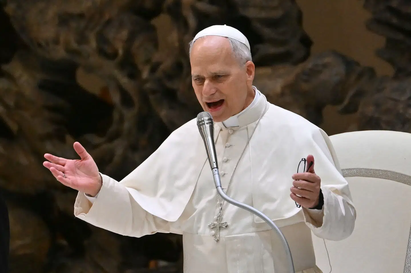 Pave Leo er inviteret til at lede en åbningsceremoni, når det centrale tårn i Sagrada Familia i juni næste år ventes at stå færdigt. 2026 markerer samtidig 100-året for arkitekten Antoni Gaudis død. (Arkivfoto).