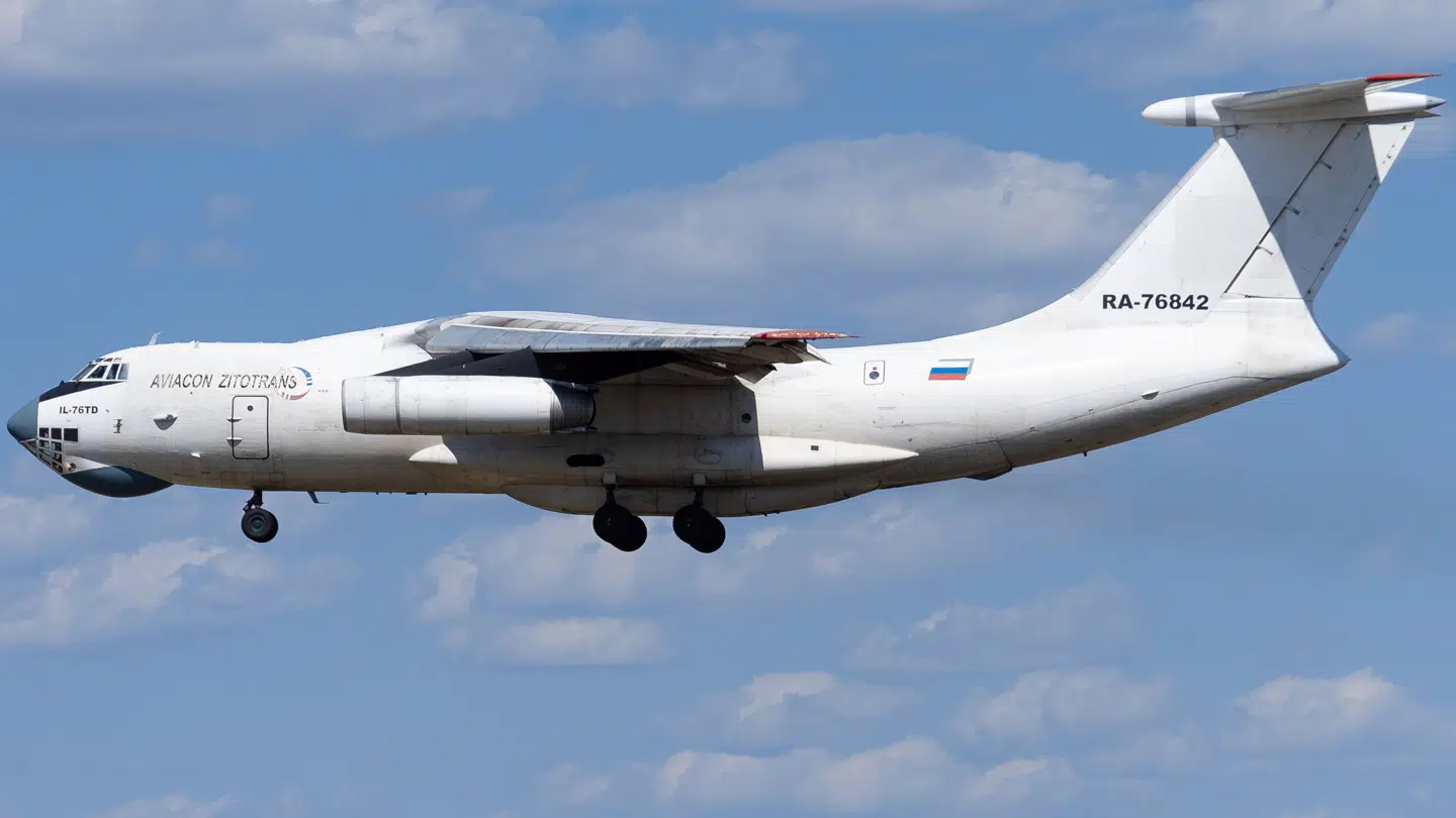 Det var et fly magen til dette fra russiske Aviacon Zitotrans, der under mystiske omstændigheder landede i den venezuelanske hovedstad, Caracas, søndag.