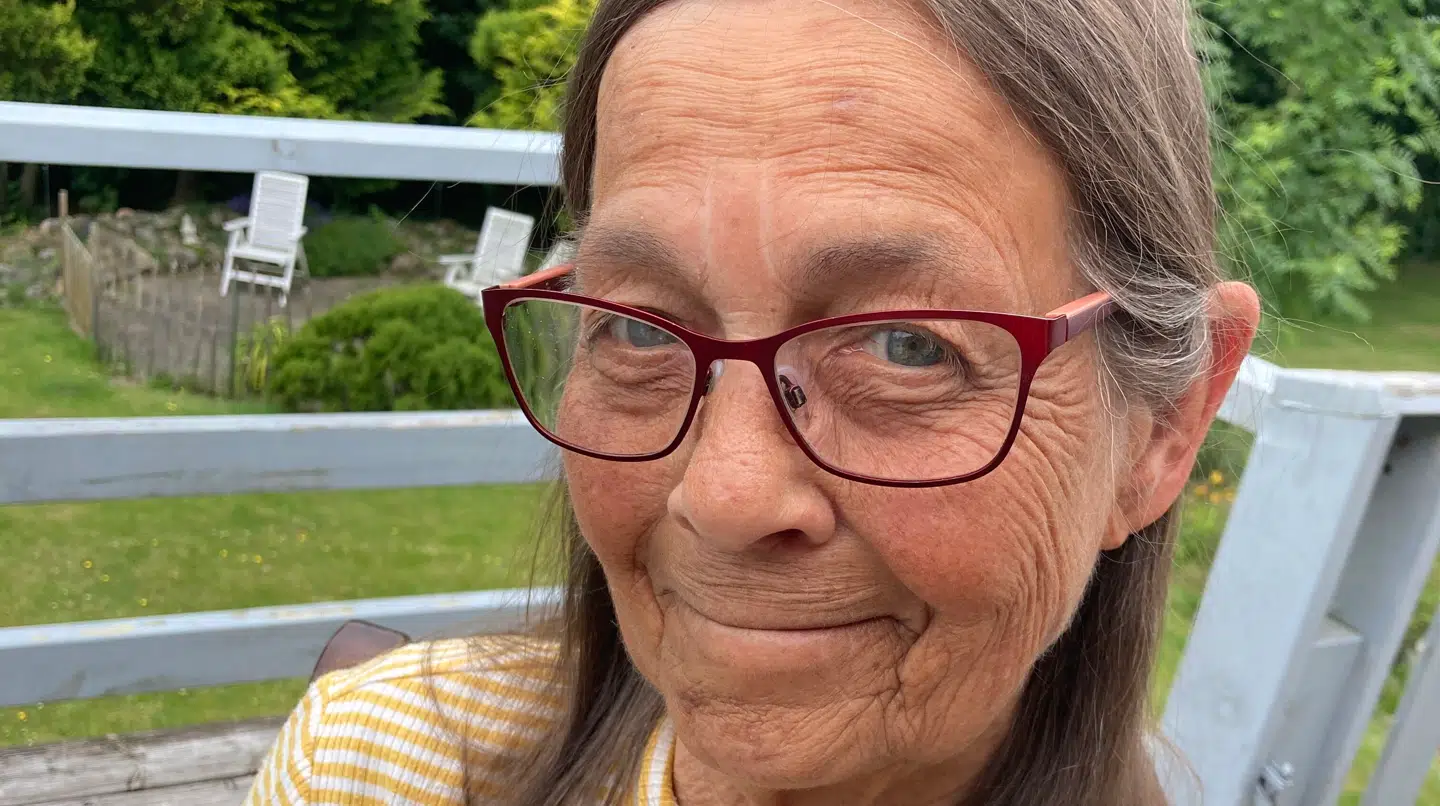 Her ses et billede af Hanne.