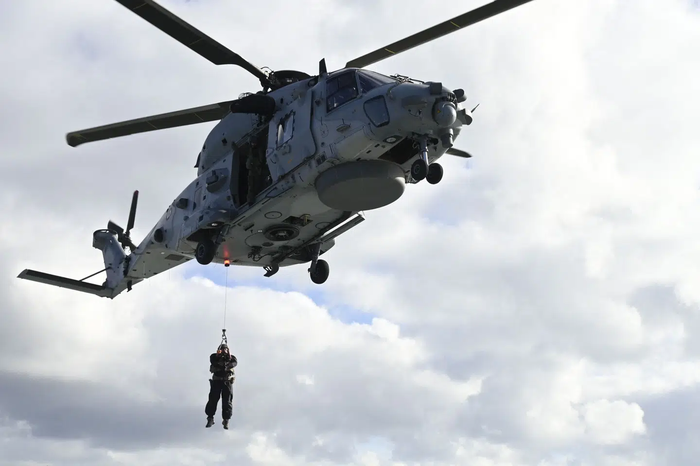 En fransk NH90-helikopter under en Nato-øvelse i 2025.