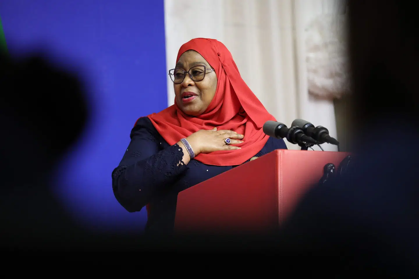 Tanzanias præsident, Samia Suluhu Hassan, er mandag blevet indviet som landets overhoved. (Arkivfoto).