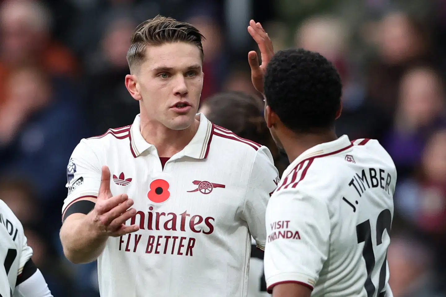 Arsenals Viktor Gyökeres går glip af tirsdagens Champions League-kamp mod Slavia Prag på grund af en skade. (Arkivfoto).