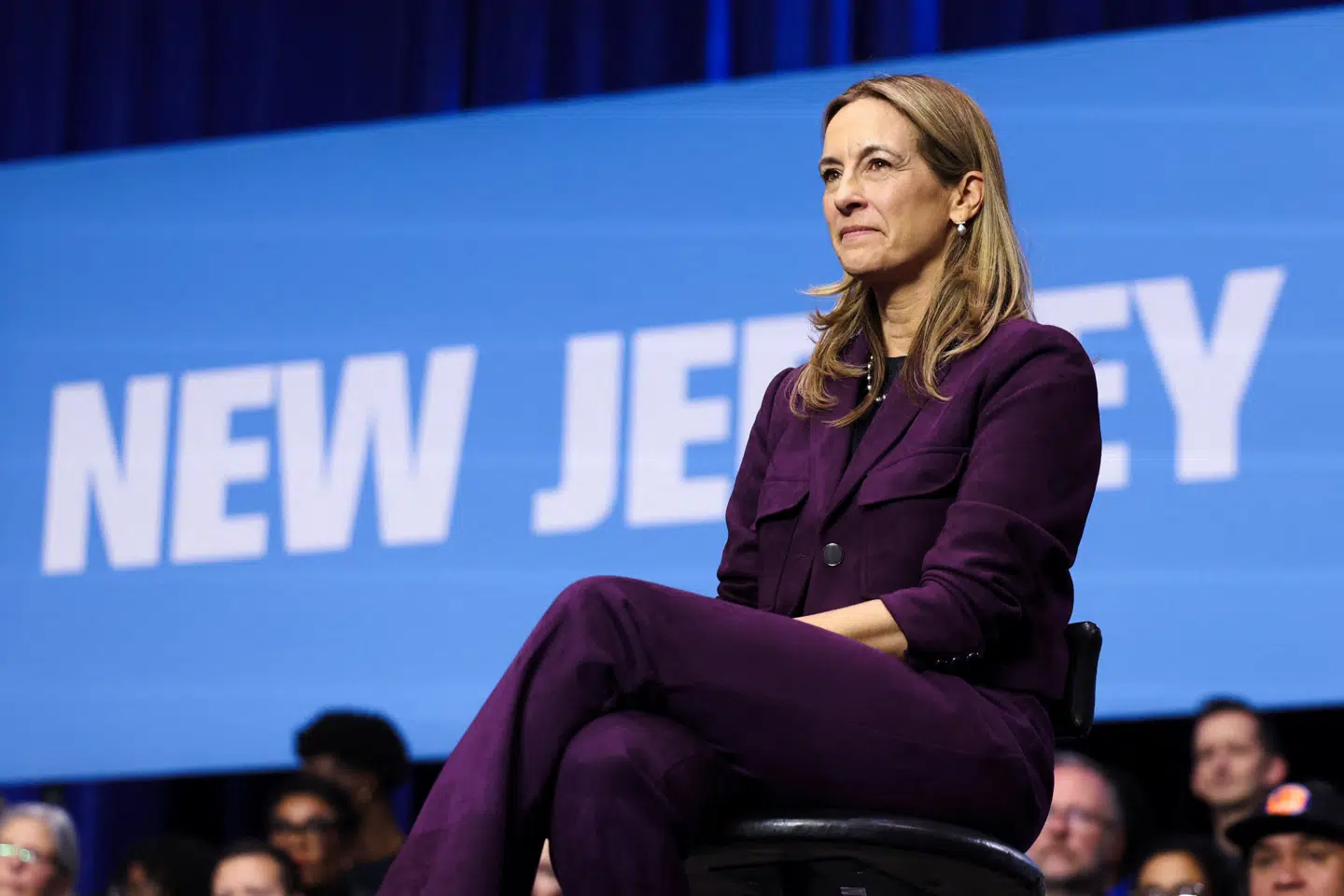 Her ses den demokratiske guvernørkandidat i New Jersey, Mikie Sherrill.