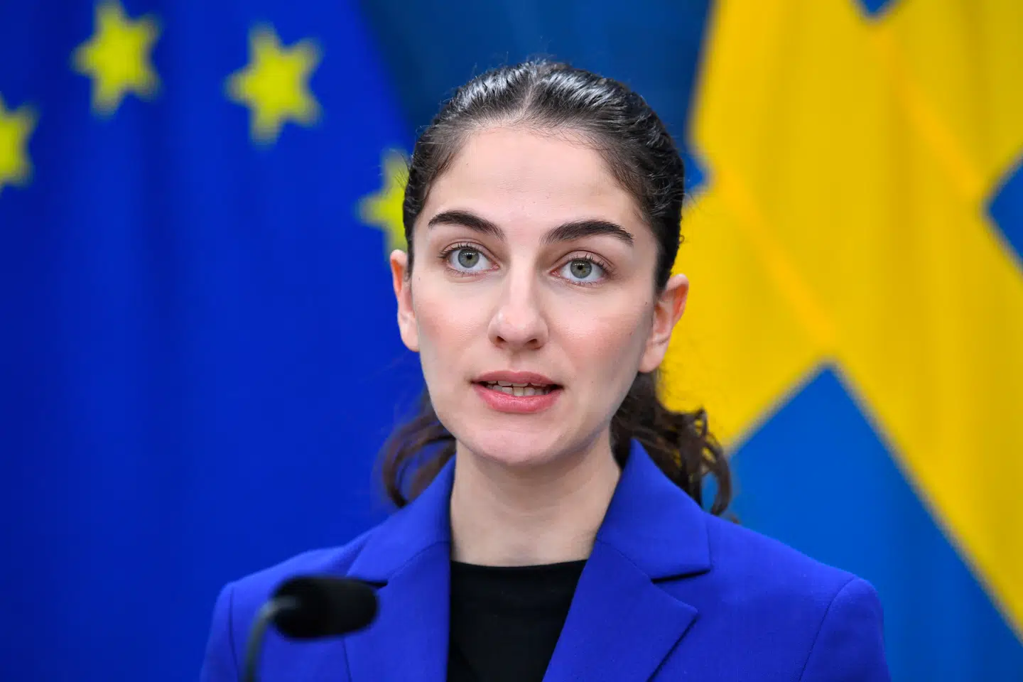 Klimaminister Romina Pourmokhtari (L) kan ikke deltage i årets COP30.