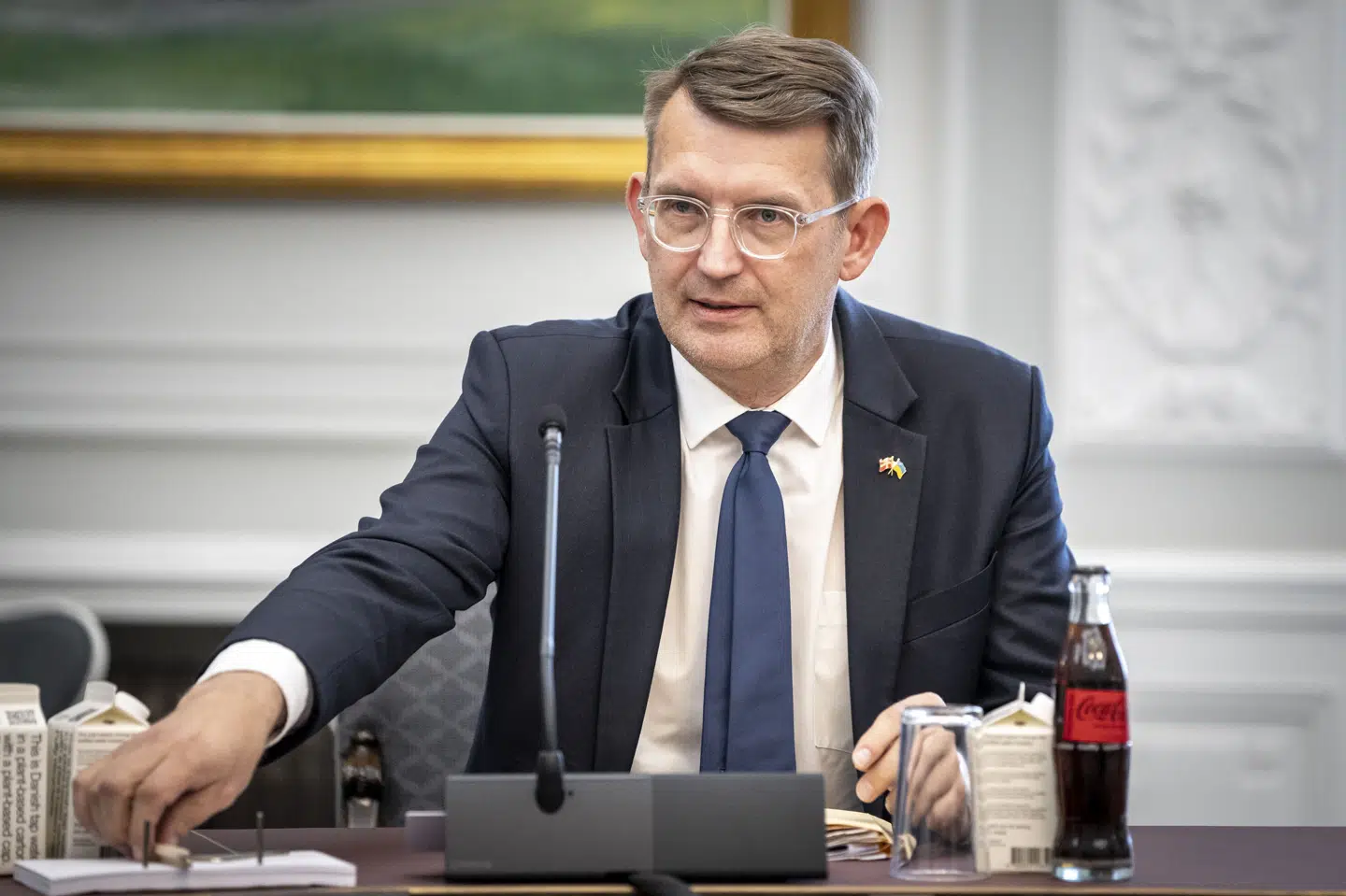 Det haster med at få styr på sikkerheden på de militære områder, men der kommer ikke en endelig løsning inden for de kommende måneder ifølge forsvarsminister Troels Lund Poulsen (V). (Arkivfoto).