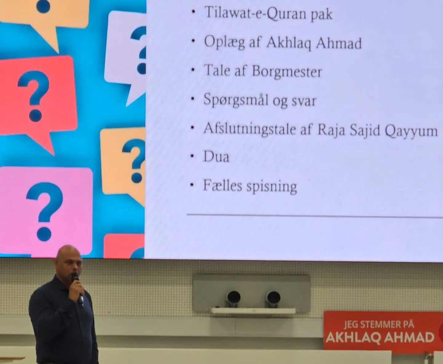 Programlagt islamisk køn og oplæsning af koranen er blandt de ting, der var på dagsordenen for weekendens vælgermøde i Albertslund.