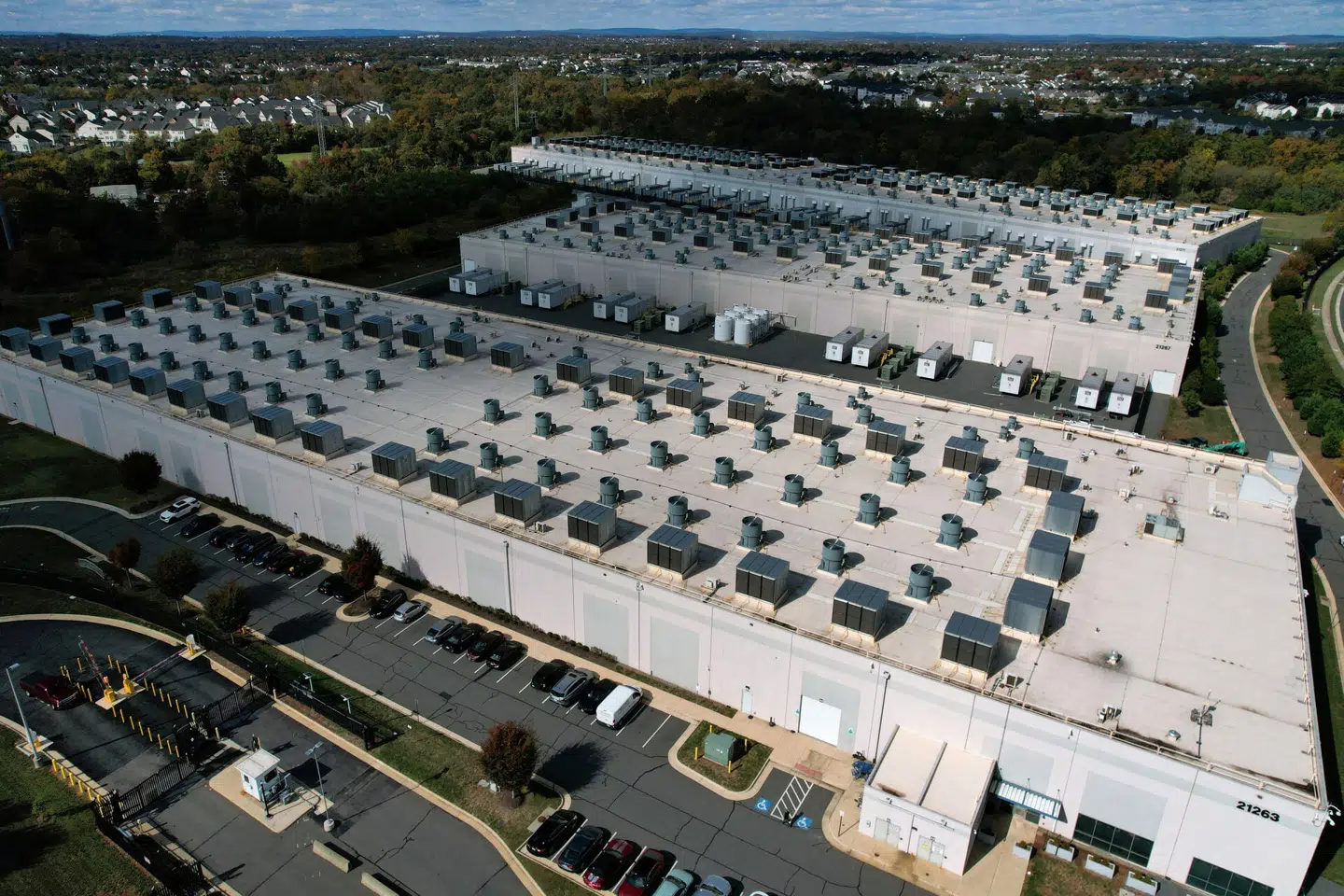Datacenter i Ashburn, Virginia. Foto: Jonathan Ernst, Scanpix