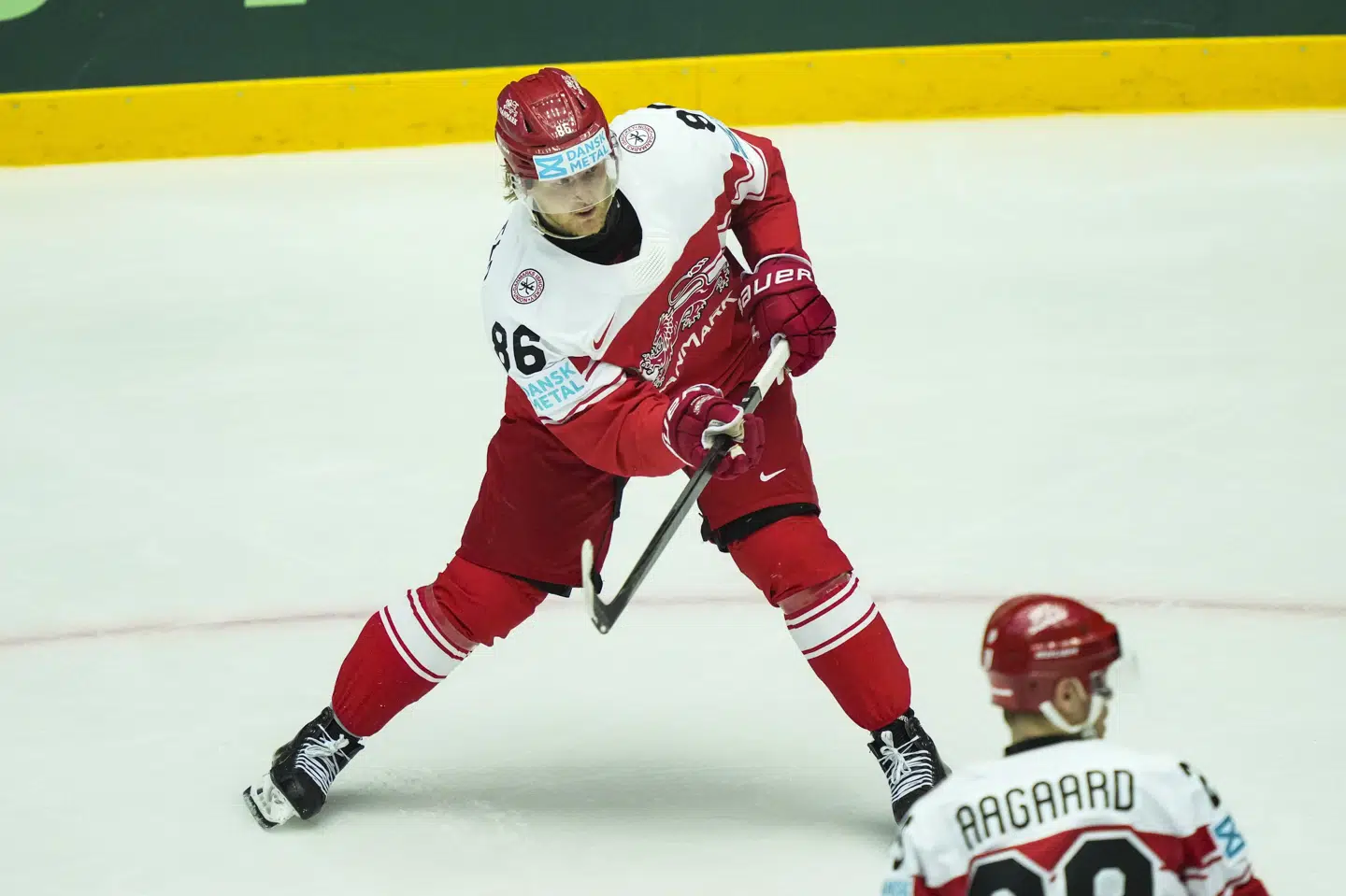 Joachim Blichfeld har lavet 11 mål og 13 assister i 19 kampe for sin nye finske klub, Tappara. Det gør ham til øjeblikkets næstmest scorende i Finland. (Arkivfoto).