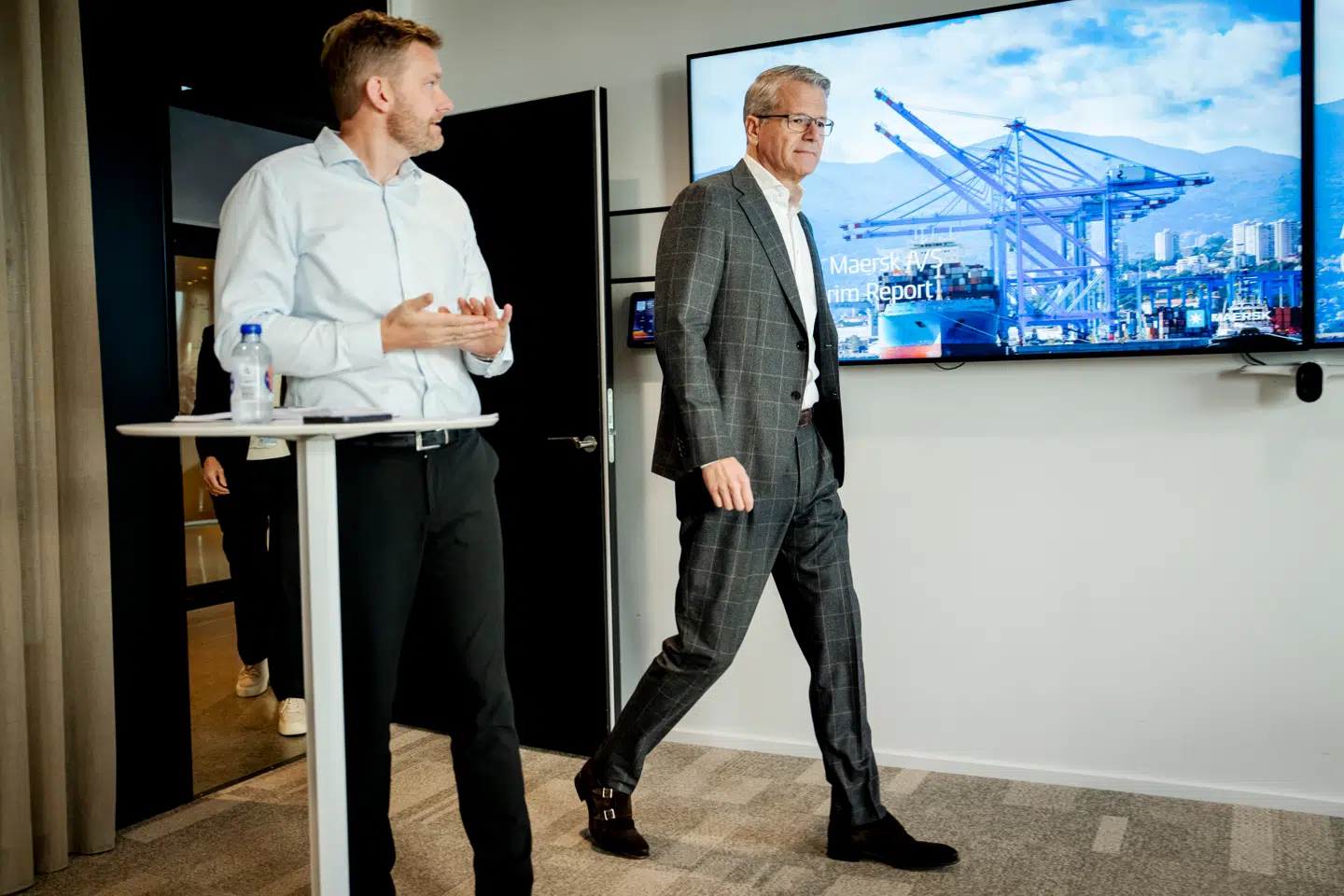 Mærsk-topchef Vincent Clerc fremlagde torsdag et pænt regnskab med en mindre opjustering. Men aktiemarkedet var ikke tilfreds.