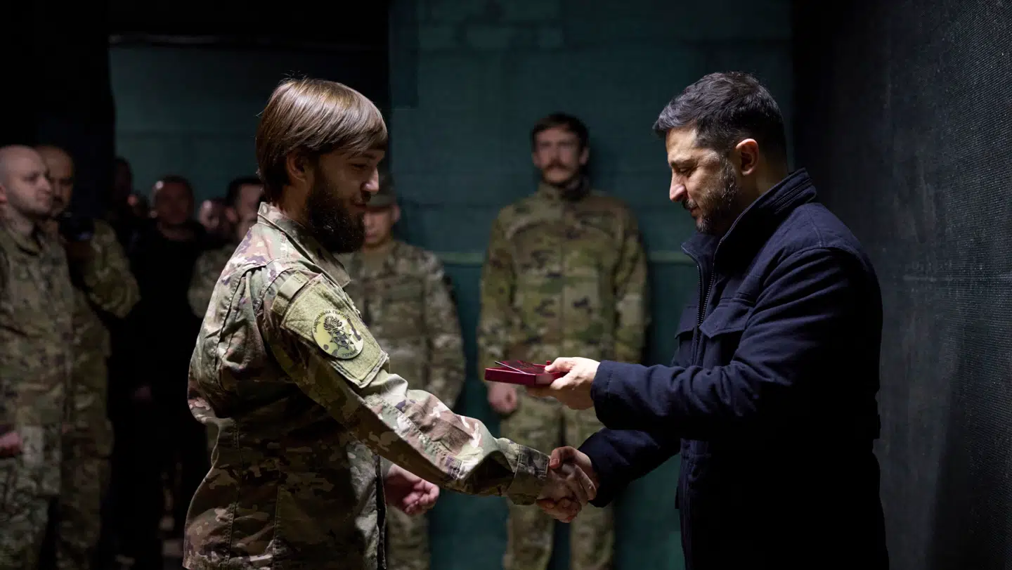 Tirsdag var Ukraines præsident, Volodymyr Zelenskyj på besøg i Pokrovsk.
