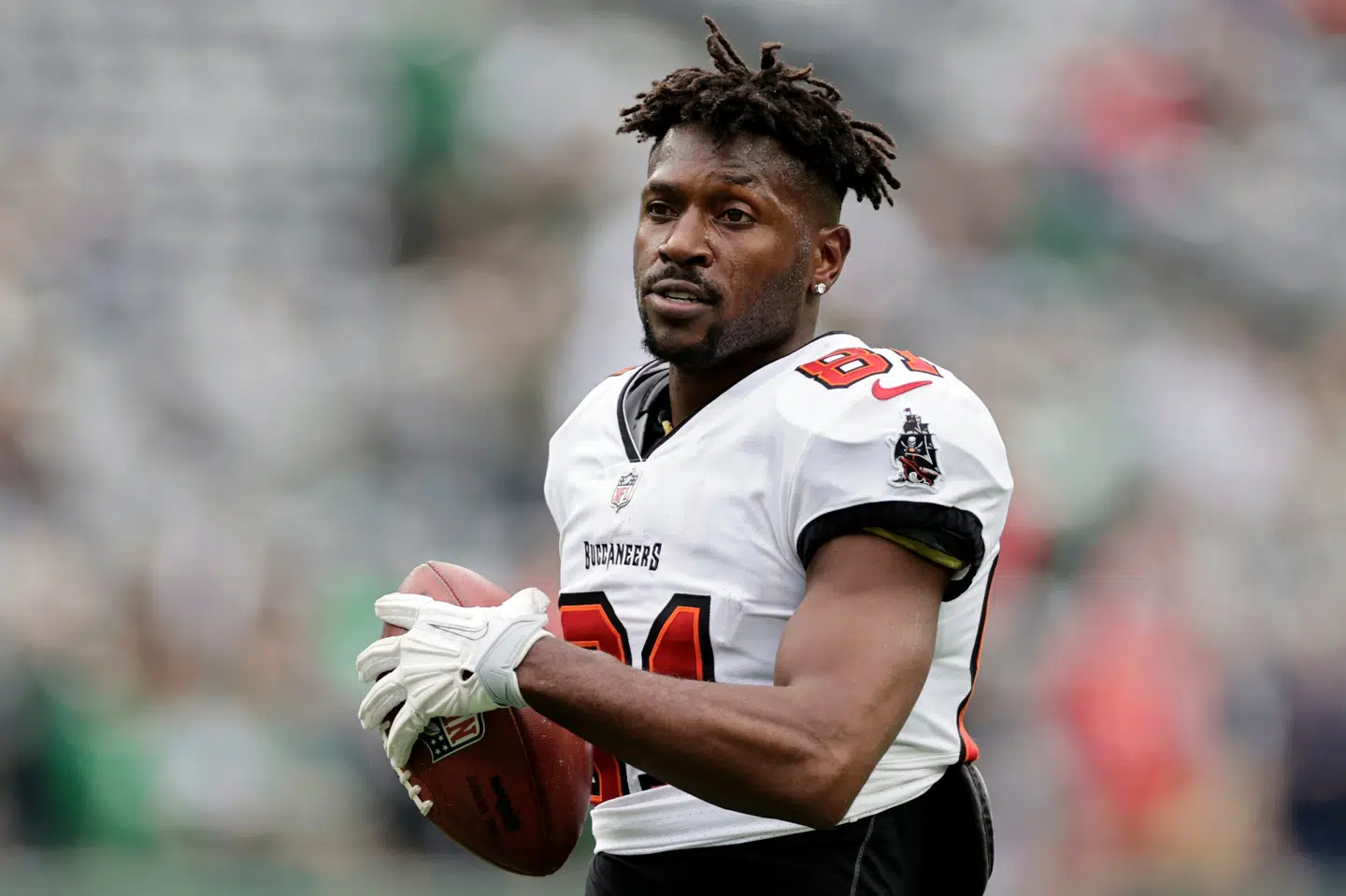 Antonio Brown, der har vundet Super Bowl med Tampa Bay Buccaneers, har ikke spillet i NFL siden 2022. (Arkivfoto).