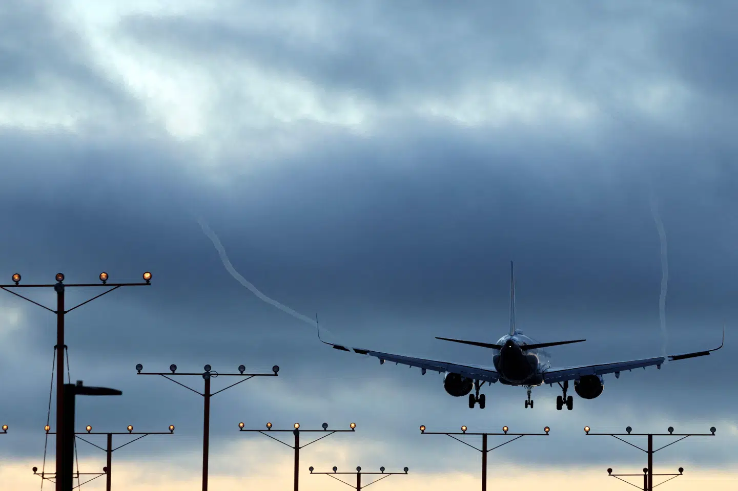 Flere steder i USA er der forsinkelser og aflysninger fredag, og lufthavnene i Los Angeles, hvor et fly her letter, er blandt de ramte. (Arkivfoto).
