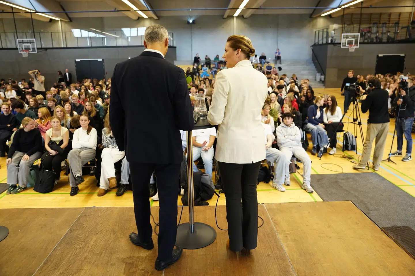 Børne- og undervisningsminister Mattias Tesfaye (S) samt statsminister Mette Frederiksen (S) besøgte fredag Tårnby Gymnasium i forbindelse med kommunalvalget.