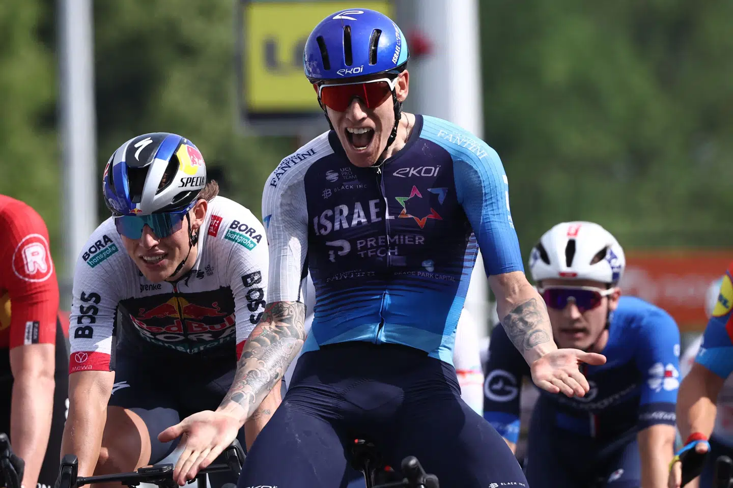 Premier Tech vil ikke længere pryde trøjerne på cykelholdet, der har licens i Israel. (Arkivfoto).