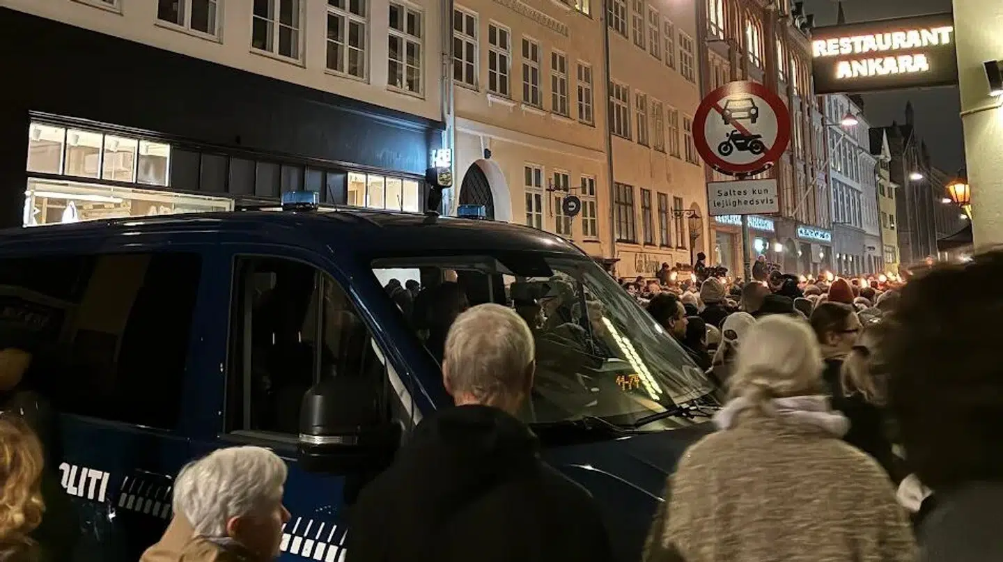 Helt proppet på Krystalgade i København.