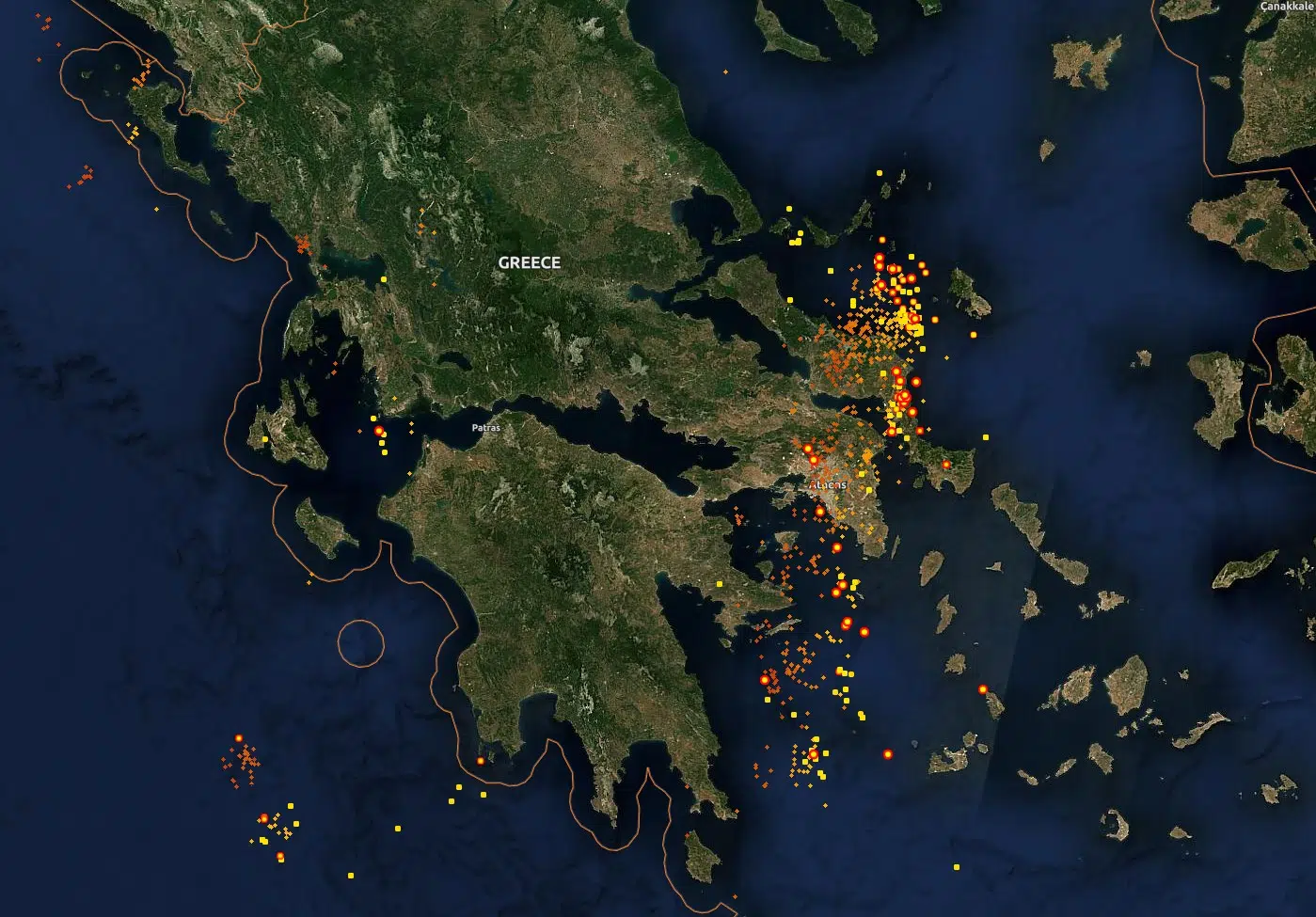 Voldsom torden: Orange alarm i Grækenland