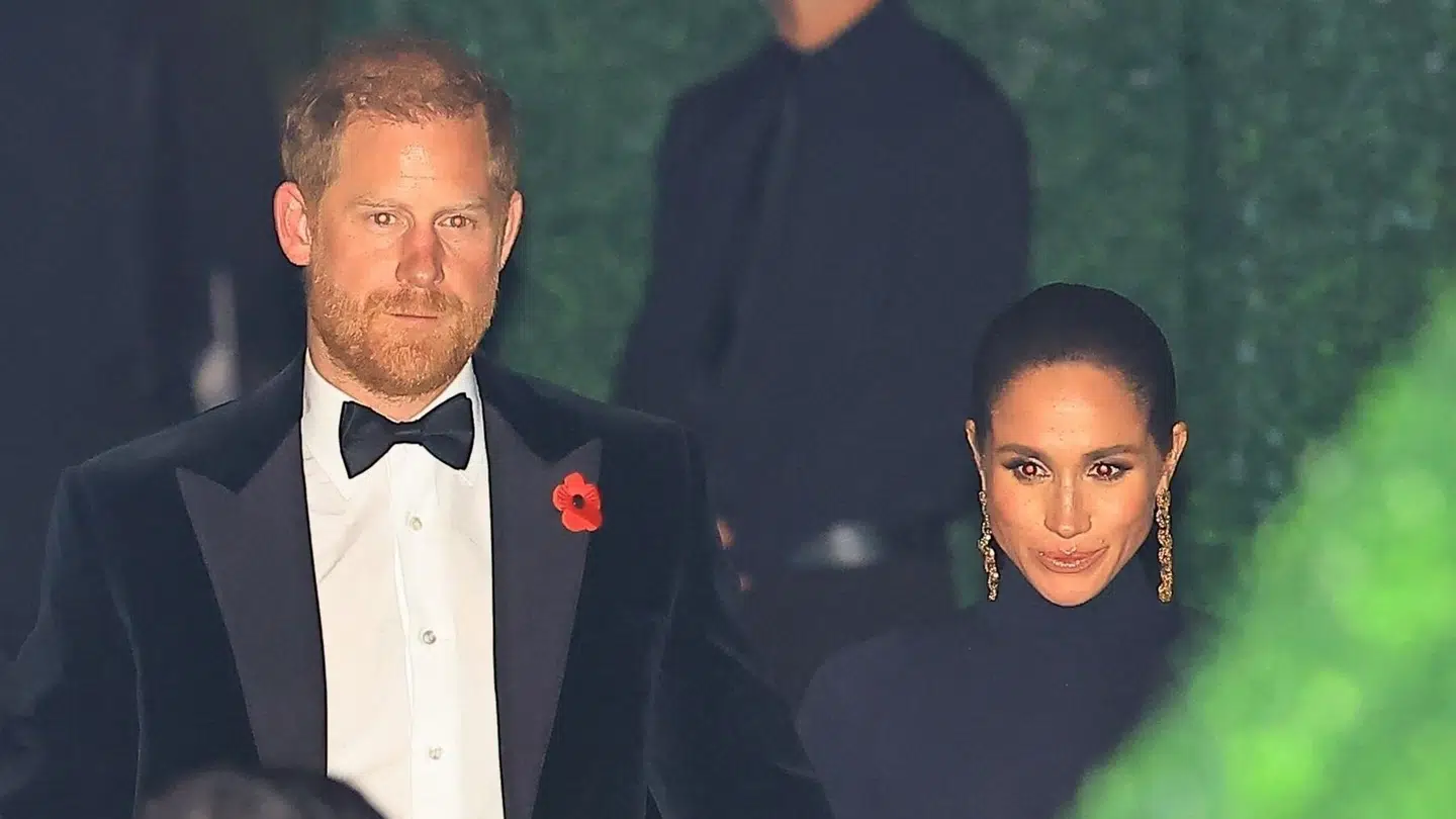 Prins Harry og Meghan Markle var i weekenden til fest med noget af Hollywoods tungeste skyts.