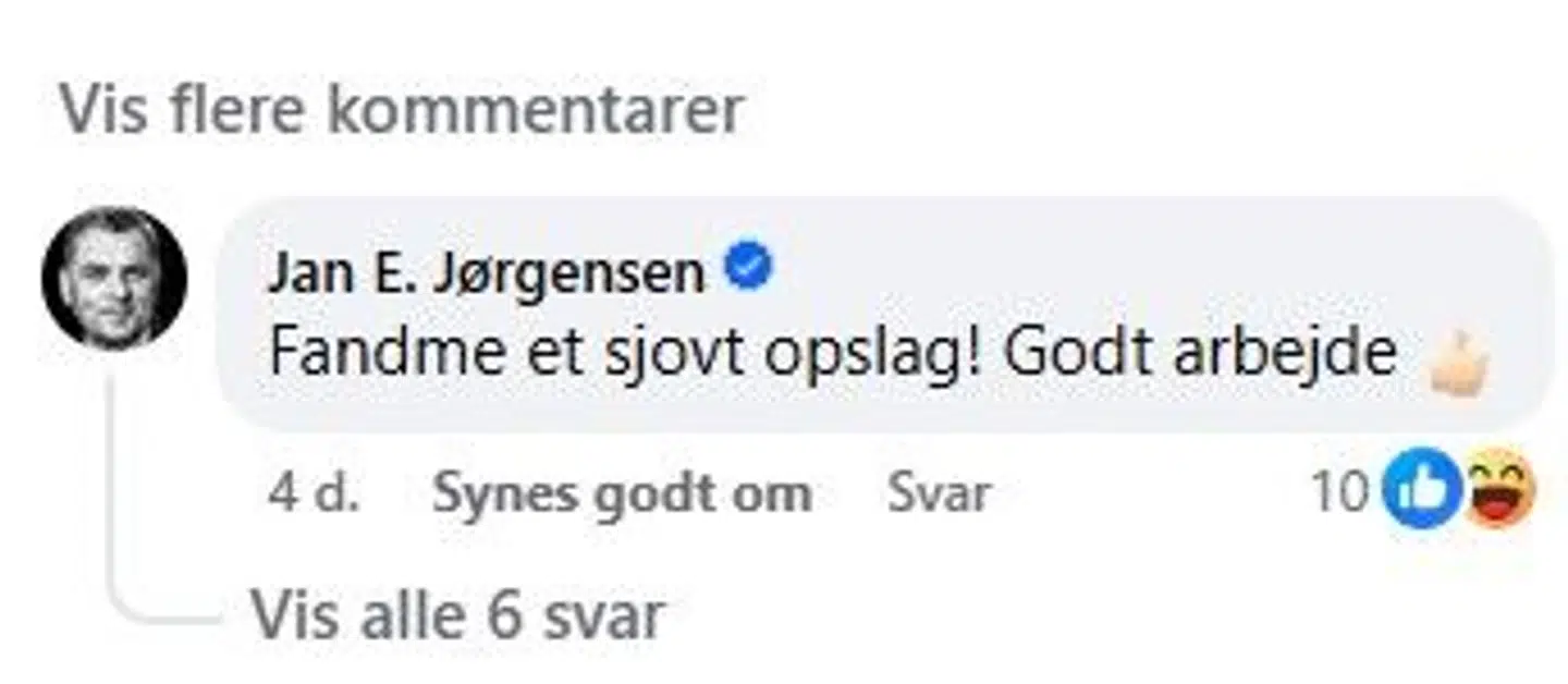 Her ses kommentaren fra Venstres politiske ordfører til opslaget fra VU.
