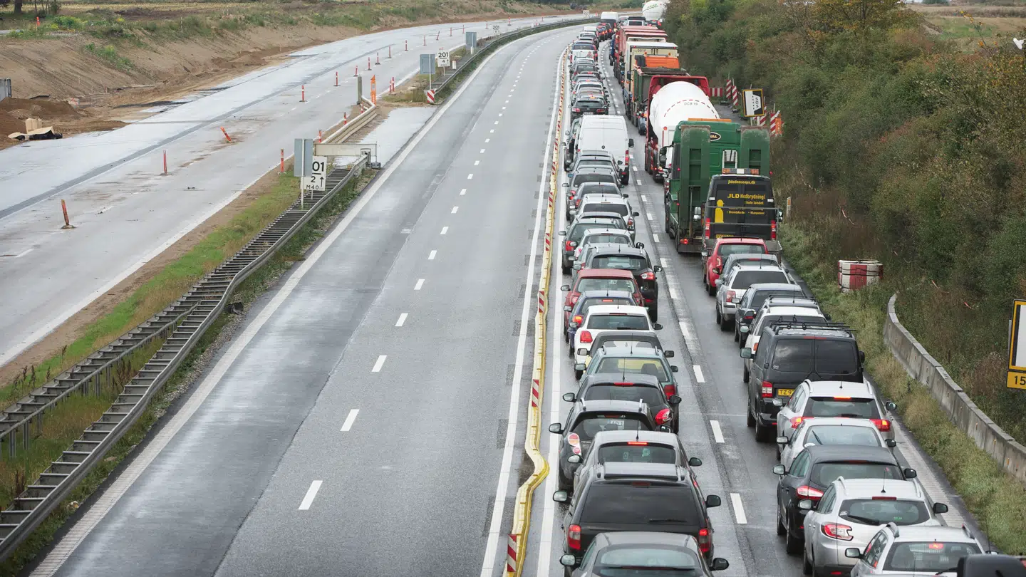 Arkivfoto fra Fynske Motorvej.