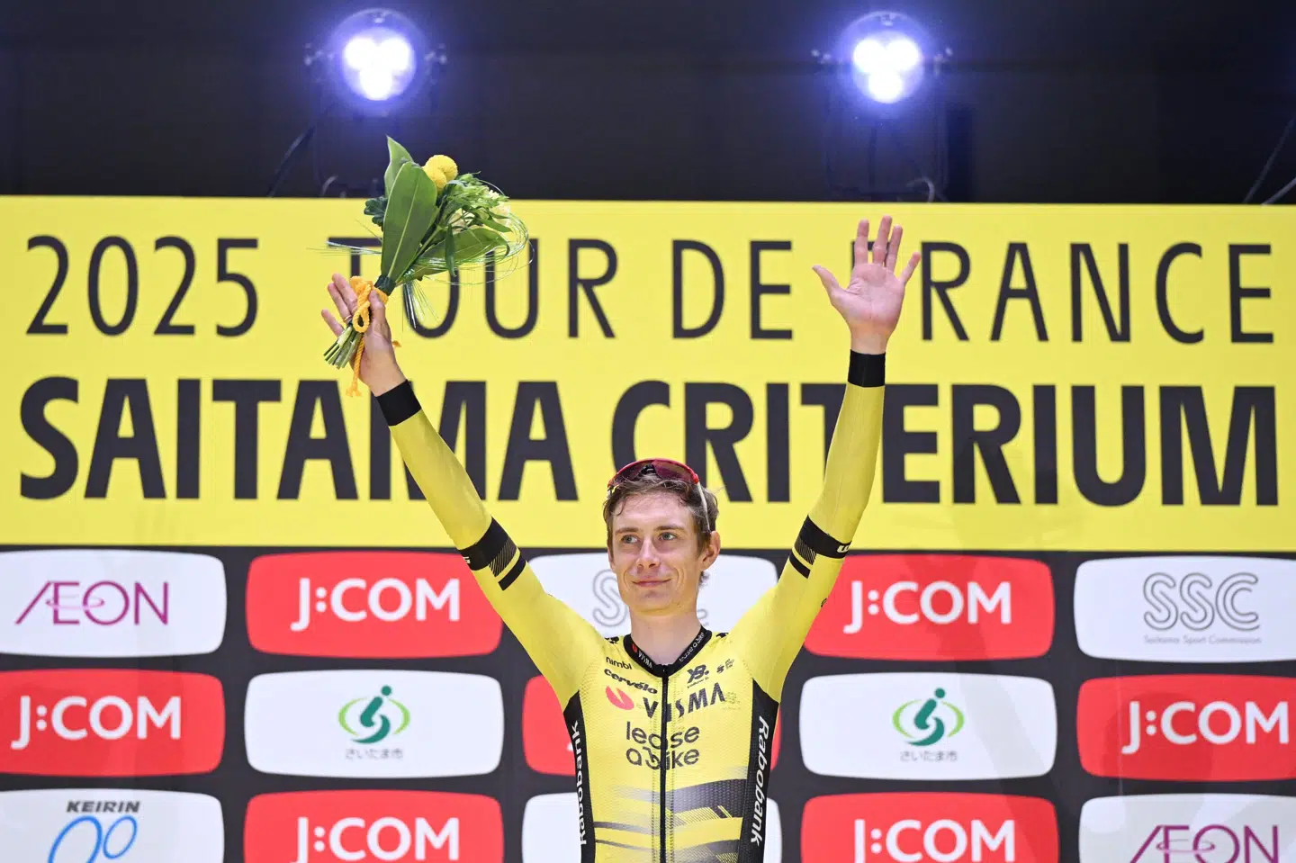 Jonas Vingegaard afsluttede i søndags sæsonen med en sejr i opvisningsløbet Saitama Criterium. Tidligere i 2025 vandt han Vuelta a España og blev nummer to i Tour de France.