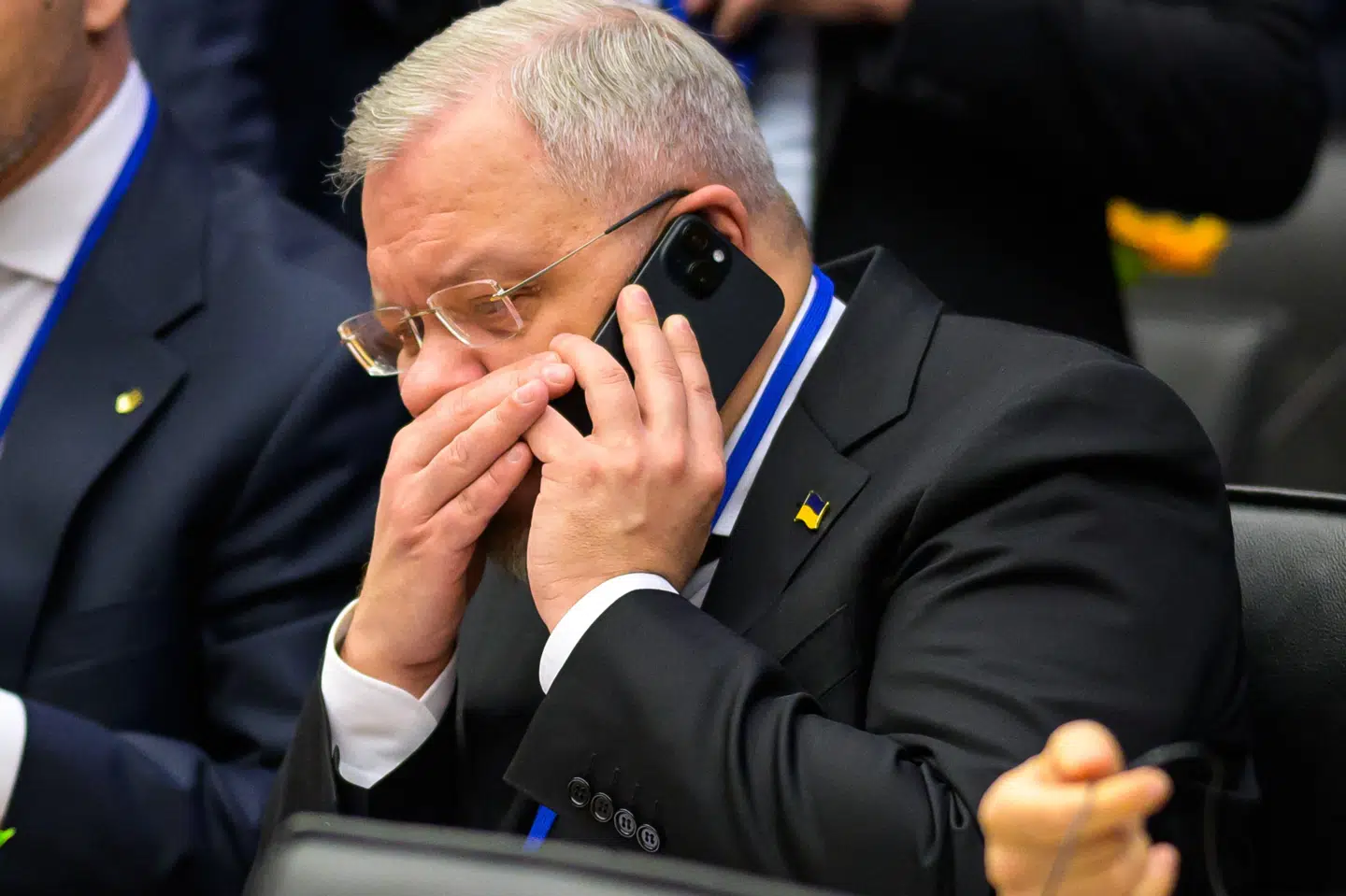 Herman Halusjtsjenko deltog i et møde i Wien i Østrig i 2024, dengang han var energiminister. Nu er han blevet suspenderet som justitsminister - samtidig med en efterforskning af korruption i Ukraine. (Arkivfoto).