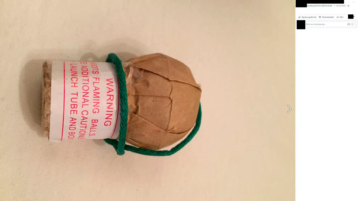 Facebook er blevet et slaraffenland for både købere og sælgere af ulovligt fyrværkeri. Alt fra små kanonslag til store krysantemumbomber, der er i stand til at rive samtlige lemmer fra kroppen, bliver handlet i stor stil.