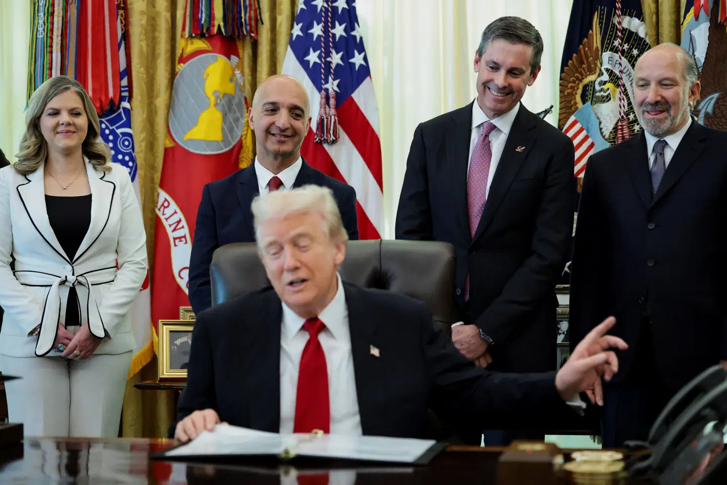 Topcheferne i Novo Nordisk og Eli Lilly var i starten af november på besøg i Det Hvide Hus, hvor man præsenterede en aftale om lavere priser på vægttabsmedicin.