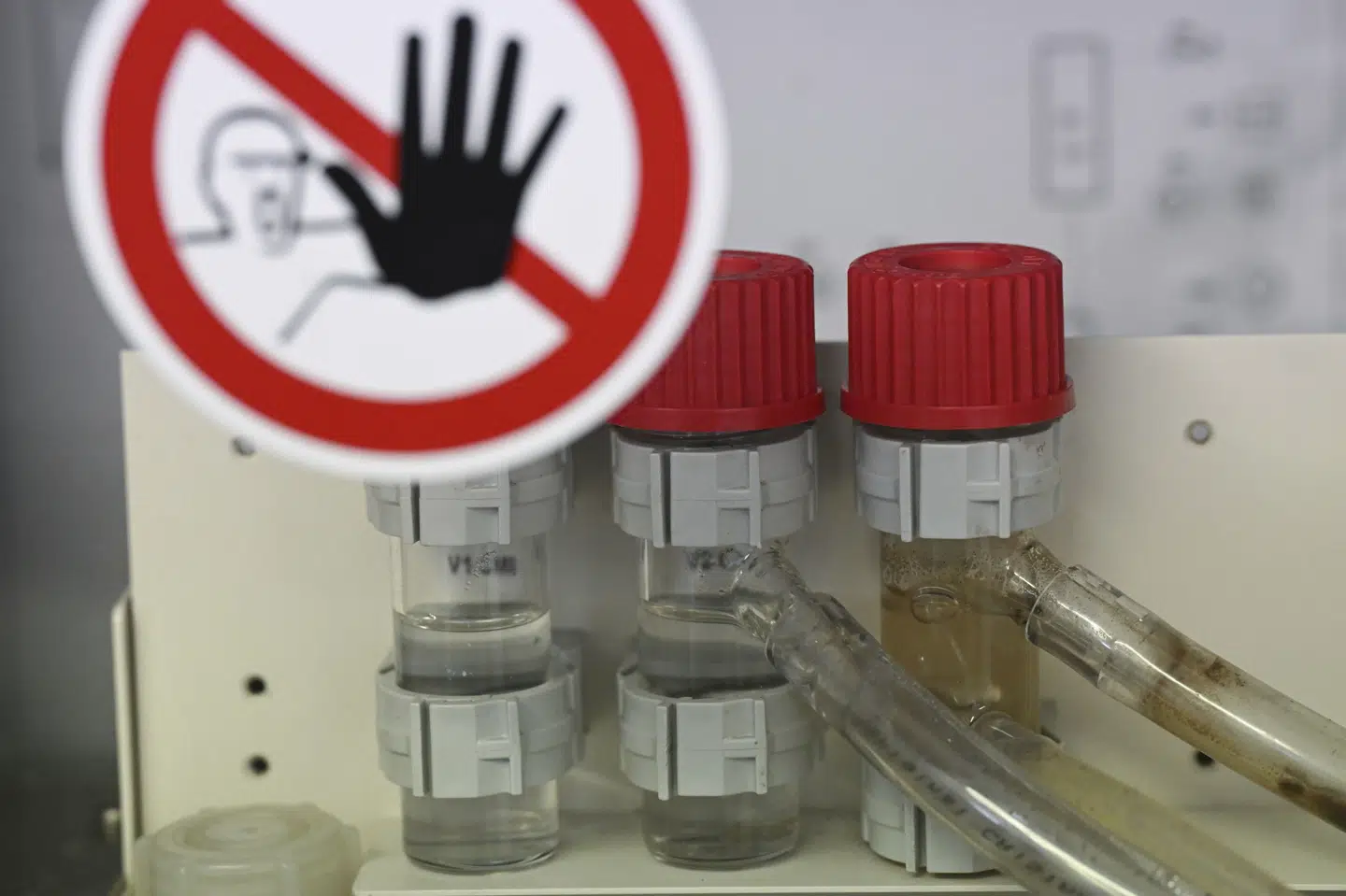 Spildevandsprøver bliver analyseret på et laboratorium i Frankfurt am Main i Tyskland. De bliver både tjekket for coronavirus og polio. Den naturlig forekommende version af poliovirus er netop blevet påvist i en sådan prøve. (Arkivfoto).