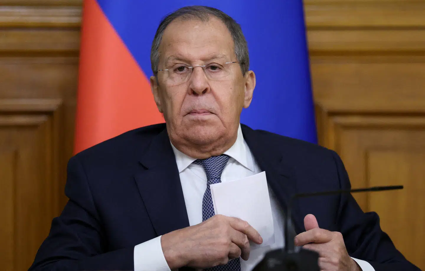 Her ses den russiske udenrigsminister, Sergej Lavrov.