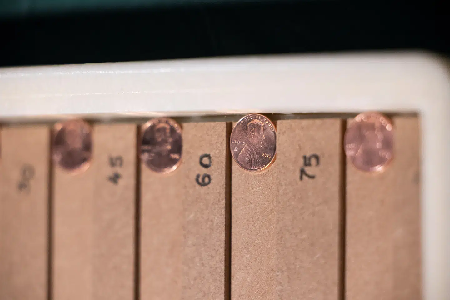 Fire af de sidste encentmønter – kaldet penny. USA stoppede onsdag produktionen efter 232 år.