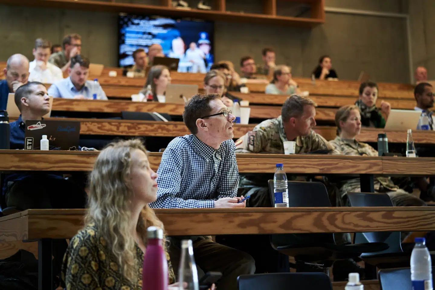 Forskningsfriheden er presset på Forsvarsakademiet. Her fra auditoriet på Svanemøllen Kaserne.