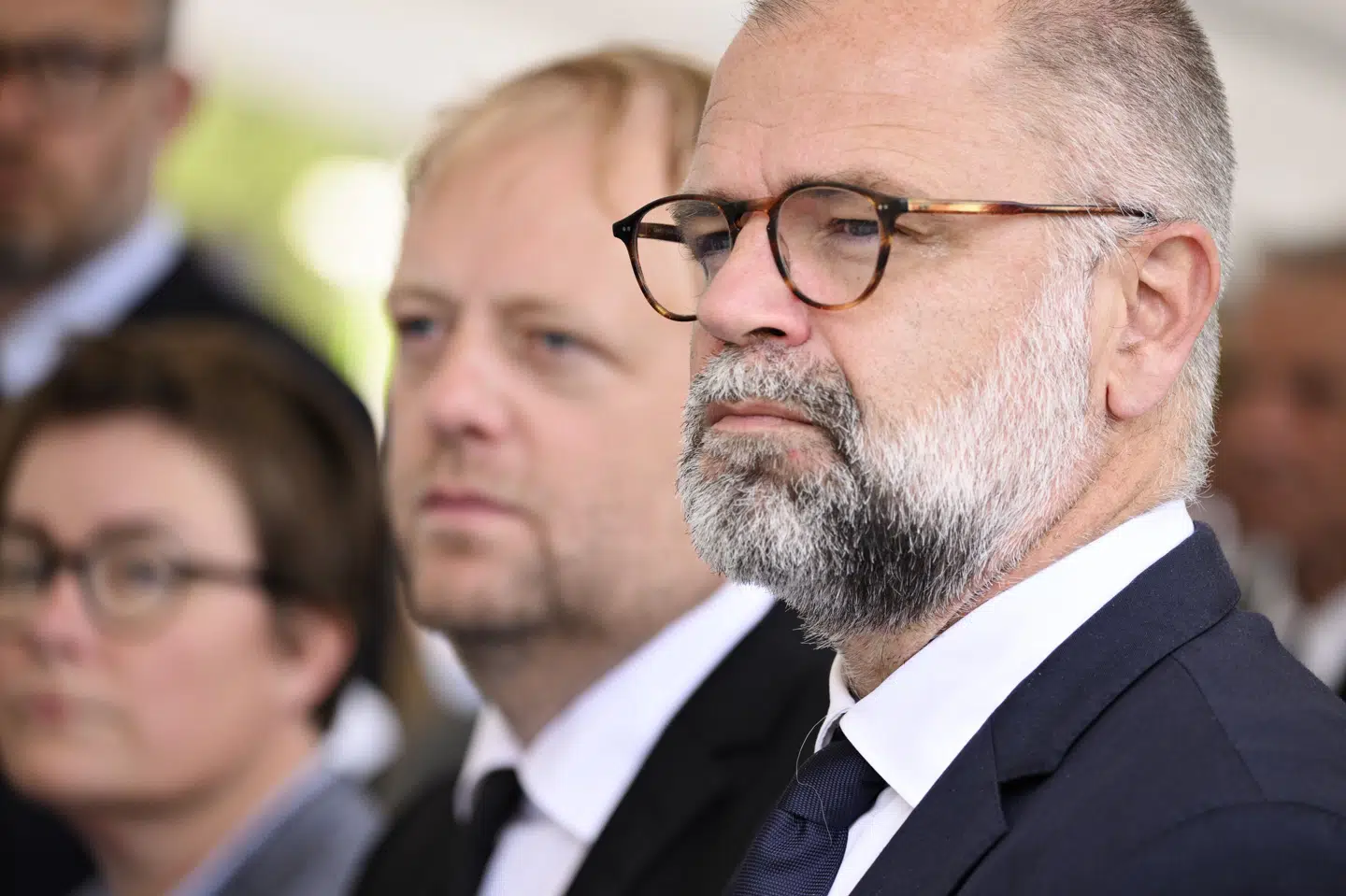 Kent Harnisch har tidligere været departementschef i Børne- og Undervisningsministeriet, hvor han her er fotograferet i forbindelse med flagdag i 2022. Siden 2023 har han været øverste chef i Finansministeriet. (Arkivfoto).