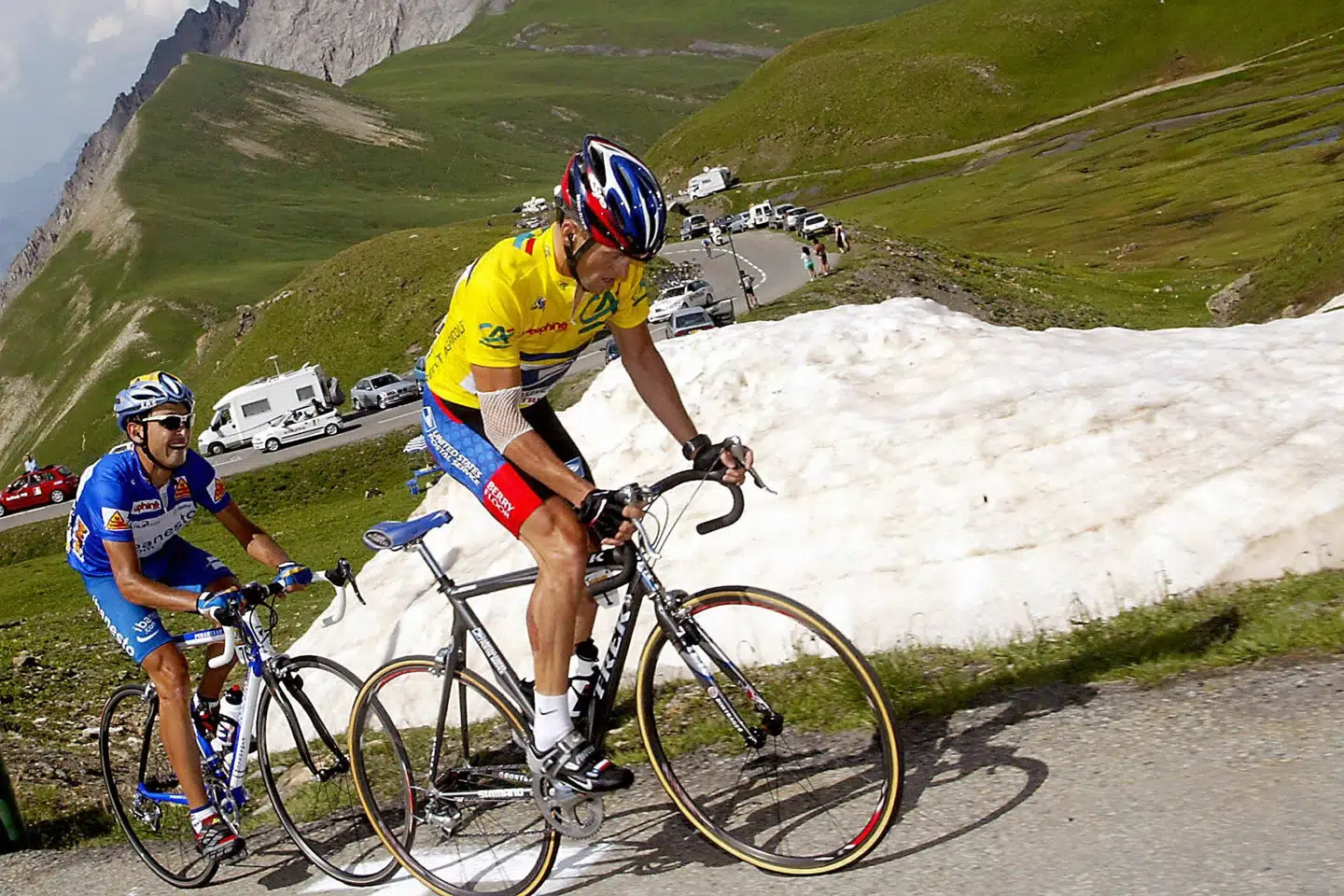 Francisco Mancebo forsøgte at følge Lance Armstrong på de franske bjerge i 2003. Nu kører han mod ryttere på et noget andet niveau. (Arkivfoto).