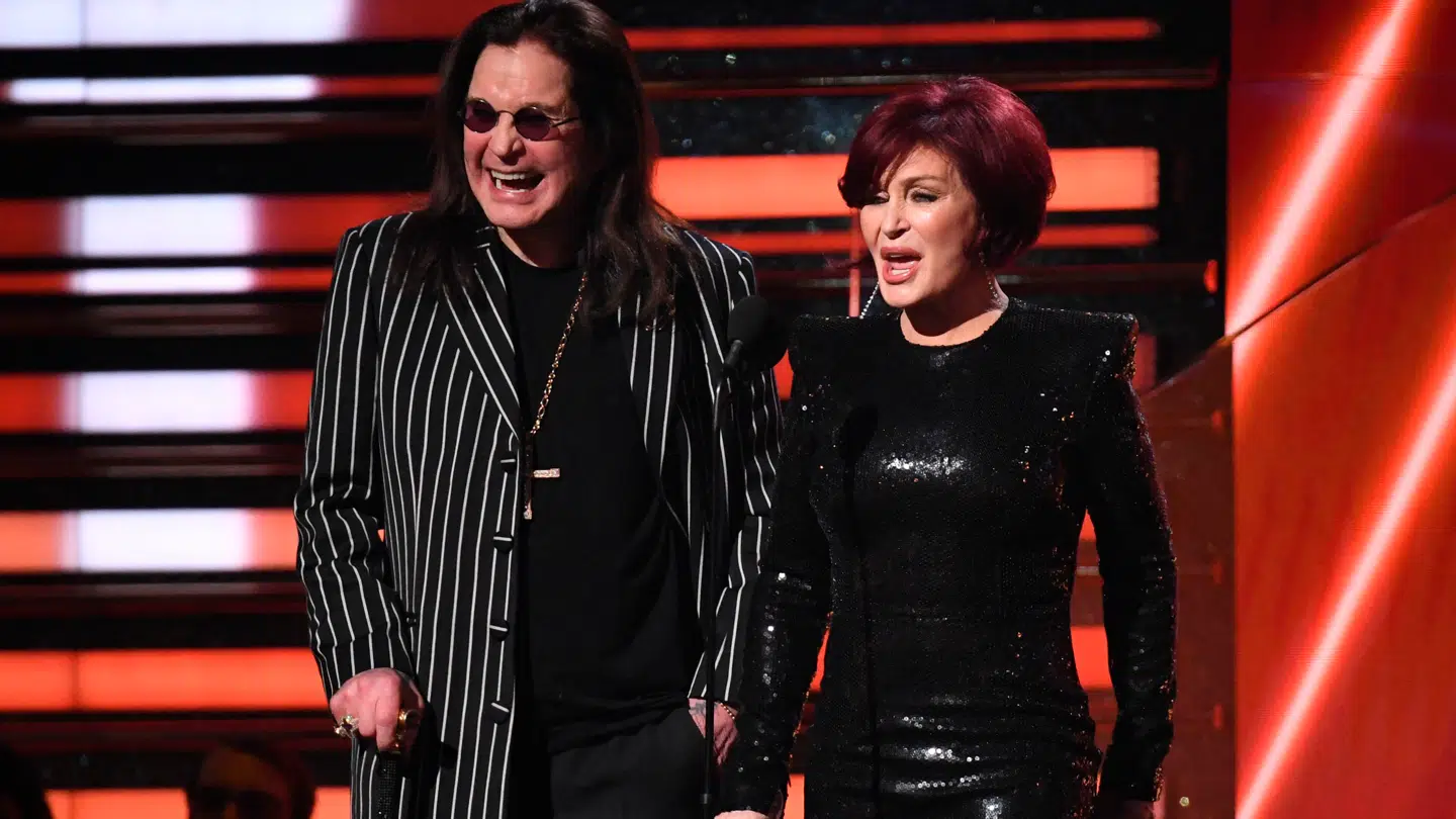 Ozzy og Sharon Osbourne fotograferet ved Grammy-uddelingen i 2020. (Arkivfoto)