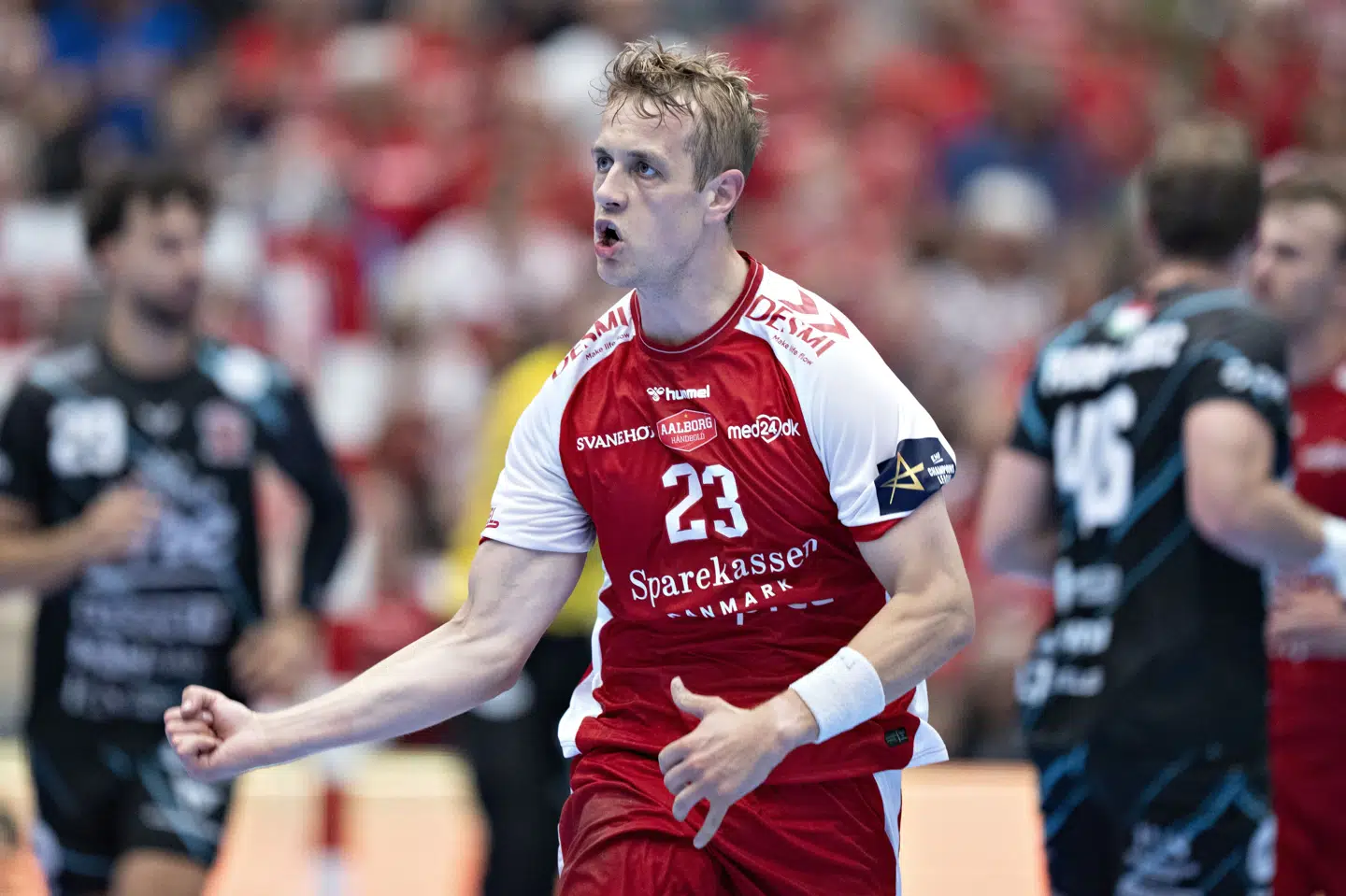 Buster Juul scorede det forløsende mål i sidste sekund. (Arkivfoto).