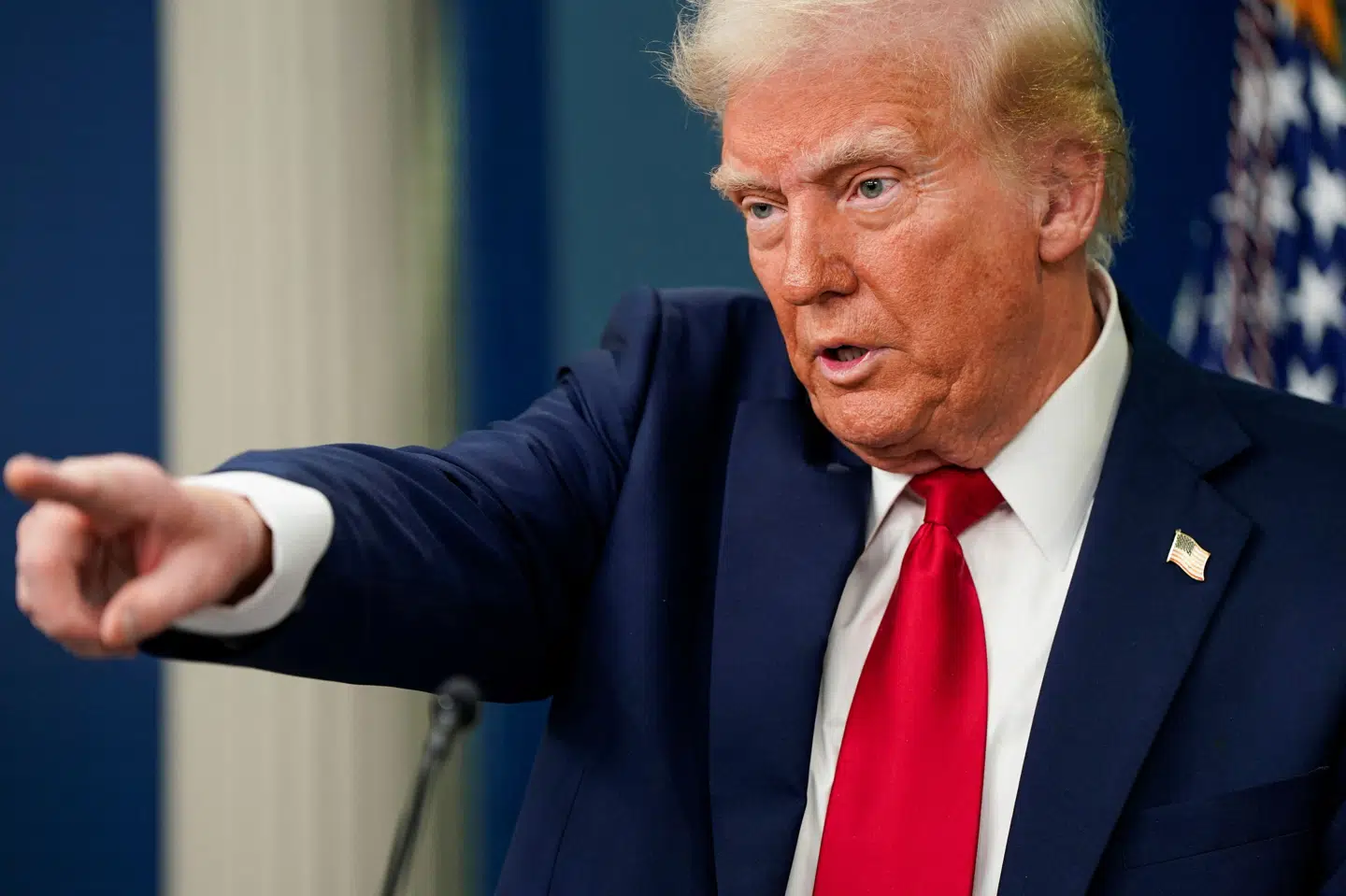 Dokumentaren "Trump: A Second Chance?" vil ikke blive sendt igen på nogen af BBC's platforme, lyder det i en udtalelse fra tv-stationen. Problemet med dokumentaren er klipningen af en tale, som Donald Trump holdt 6. januar 2021. (Arkivfoto).