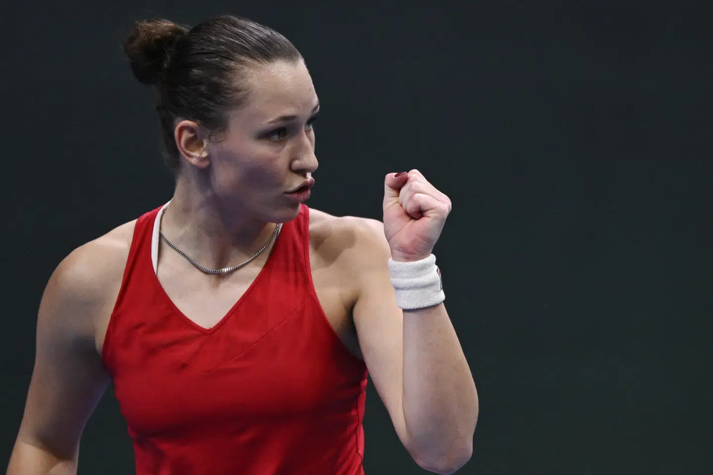 Danmarks næstbedste kvindelige tennisspiller Johanne Svendsen har før gjort det godt for landsholdet. Fredag og lørdag gælder det mødet med Mexico og Canada. (Arkivfoto).